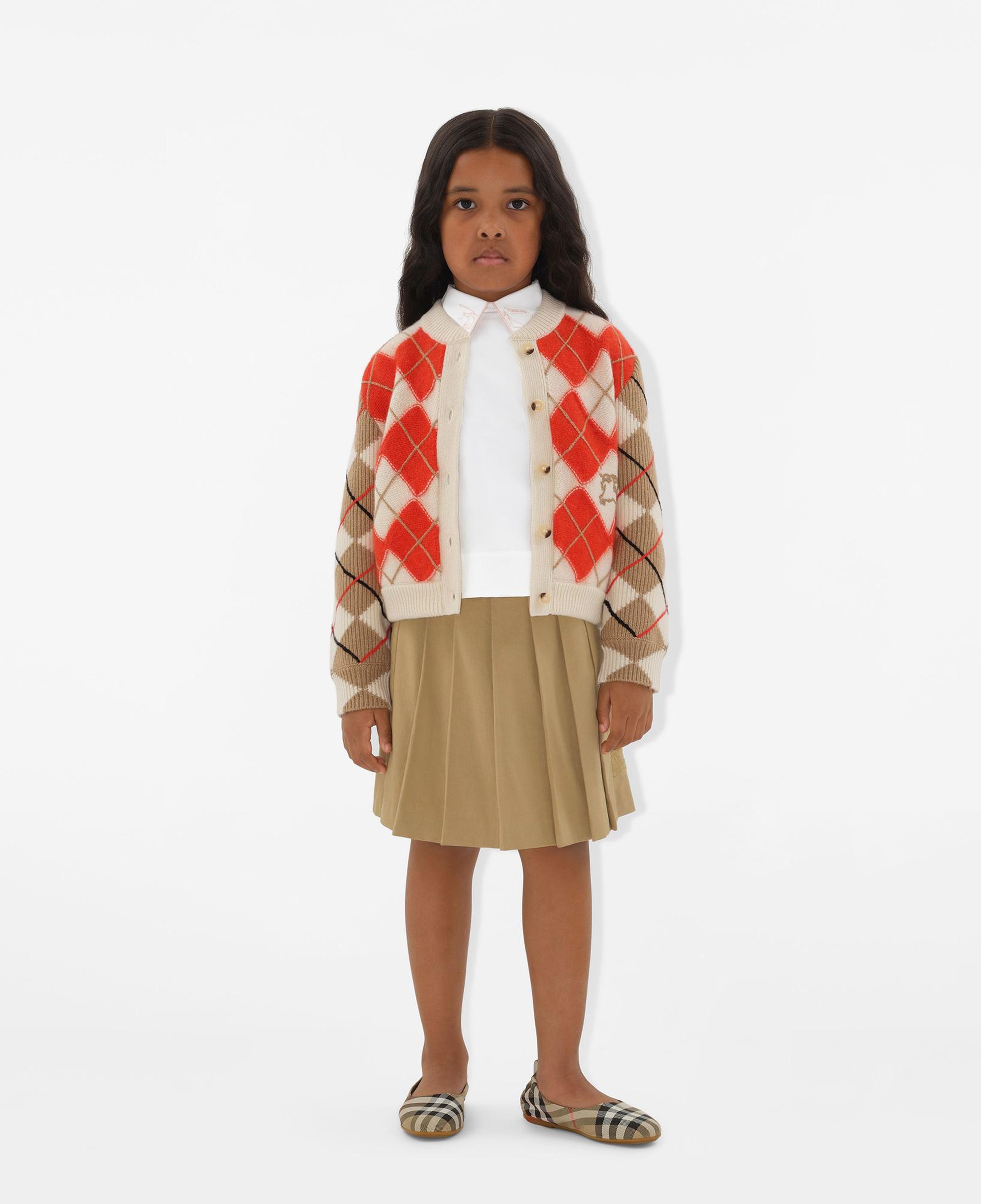 Burberry Ada Pleated Cotton Blend Çocuk Bej Etek