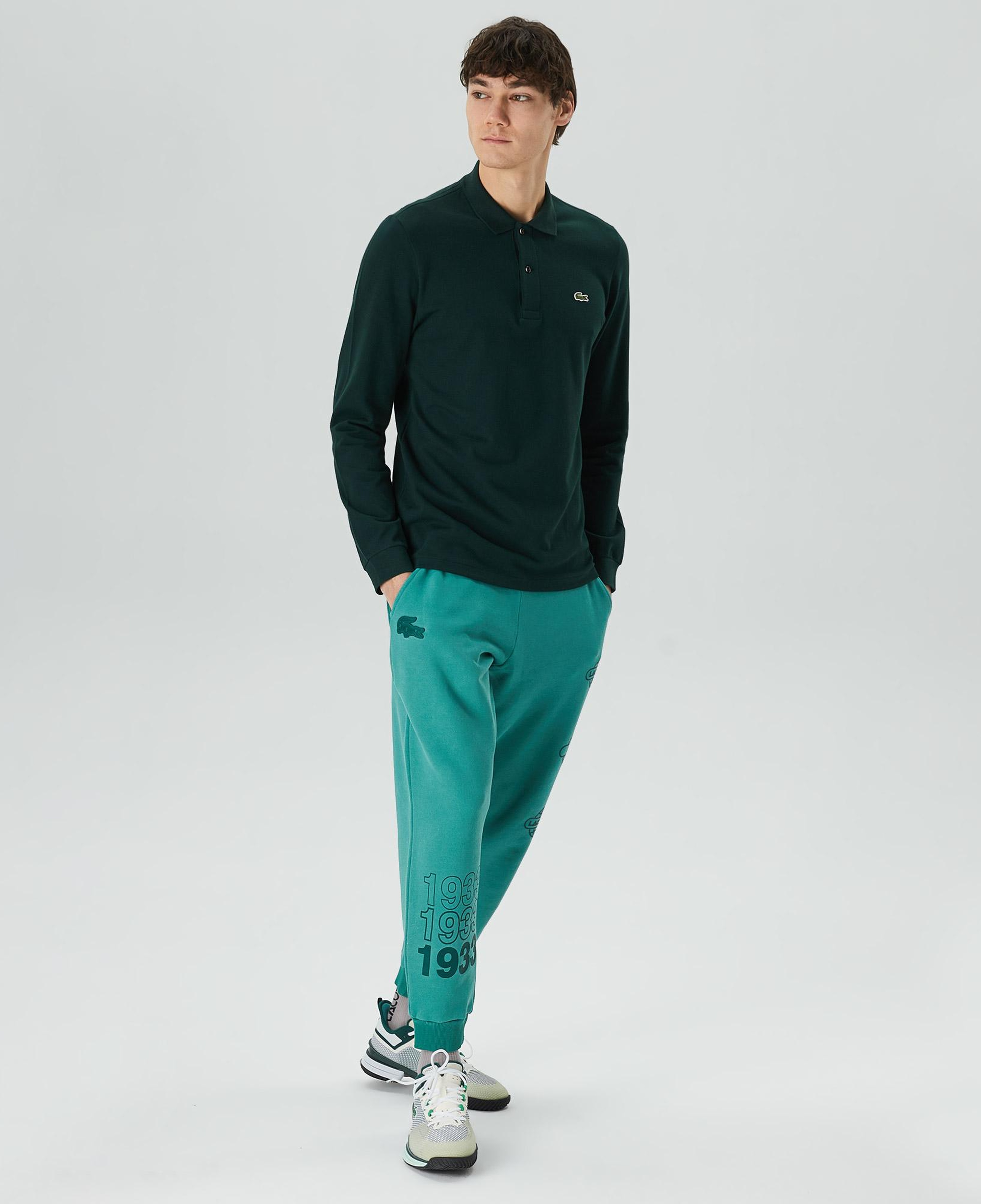 Lacoste Erkek Classic Fit Uzun Kollu Yeşil Polo