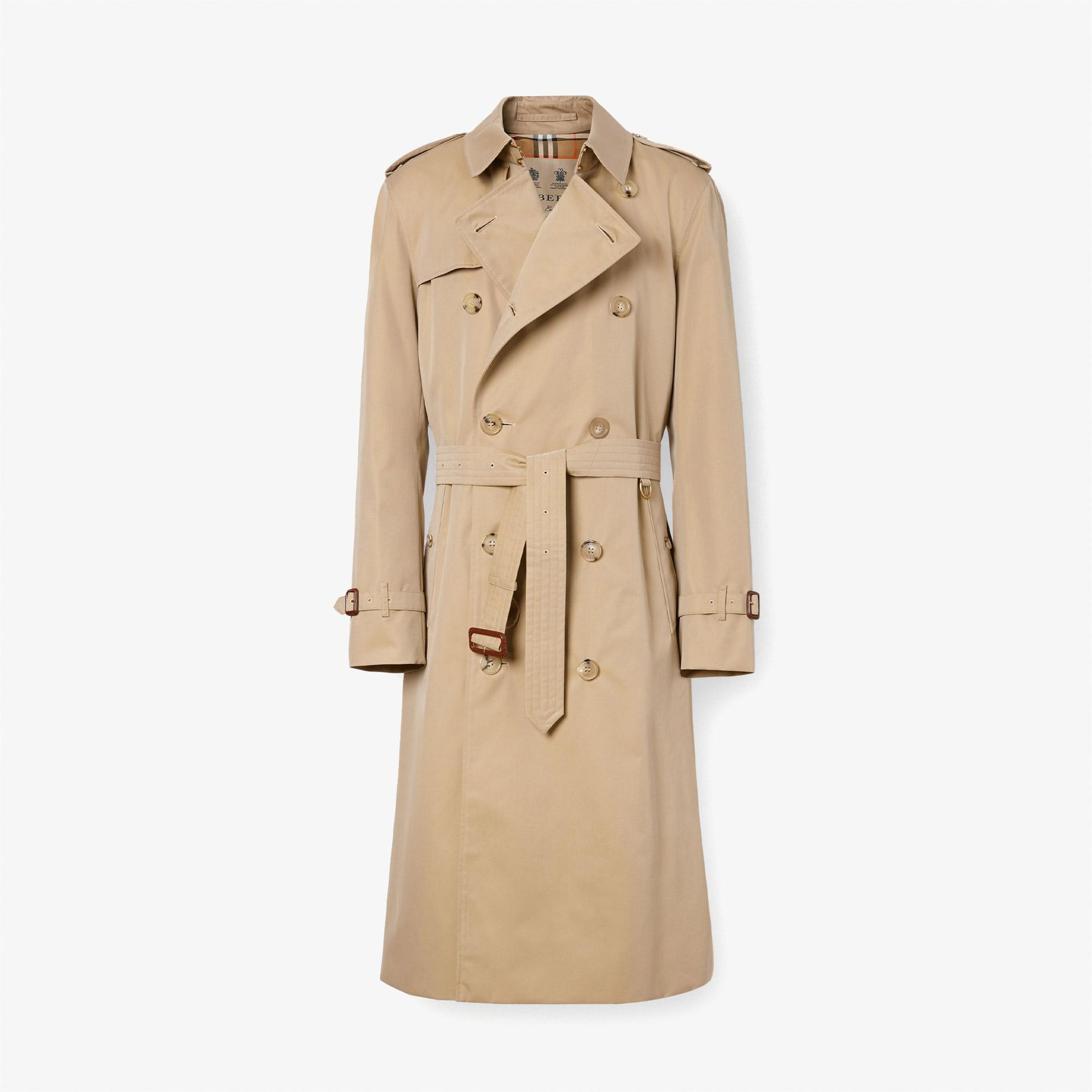 Burberry The Long Chelsea Heritage Erkek Bej Trençkot