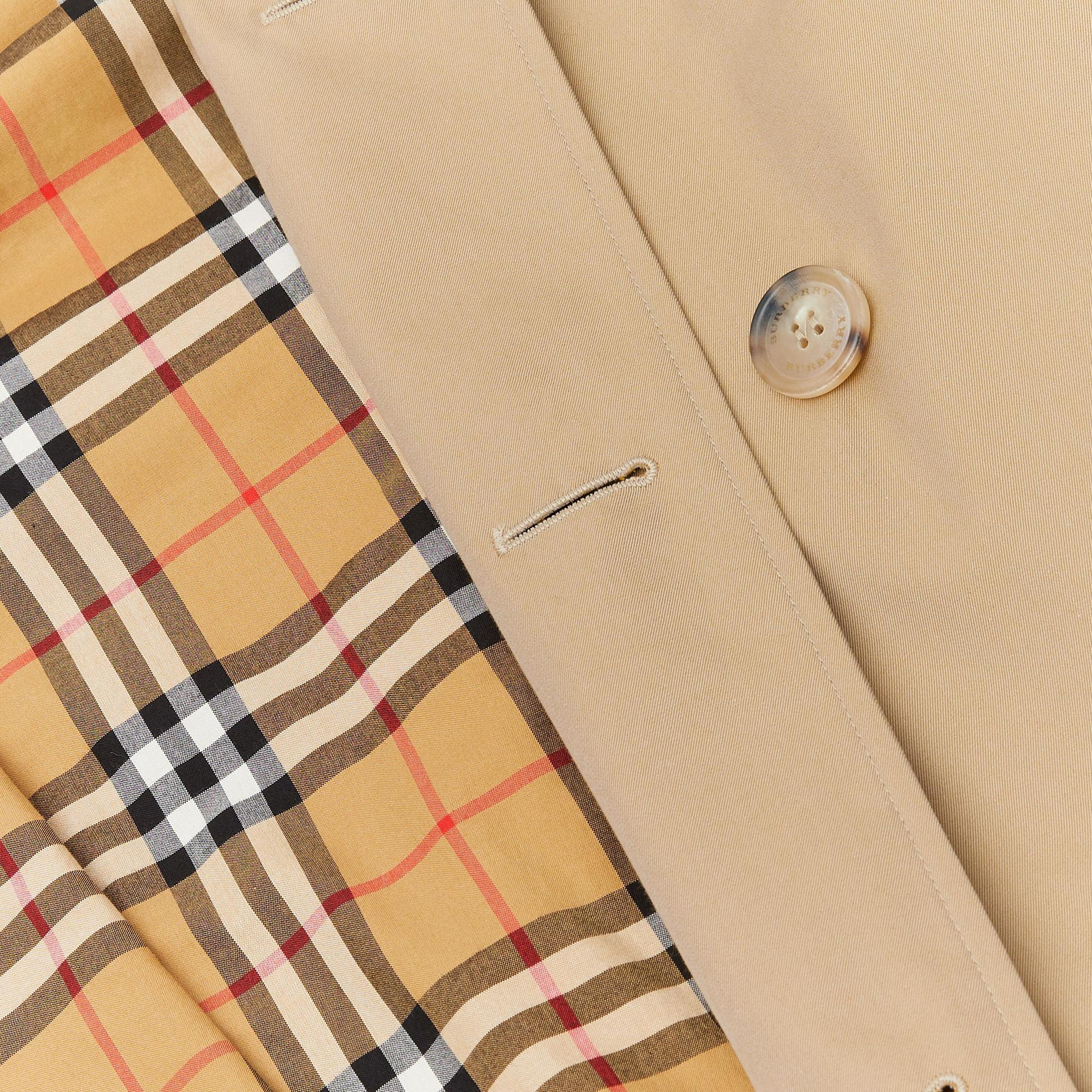 Burberry The Long Chelsea Heritage Erkek Bej Trençkot