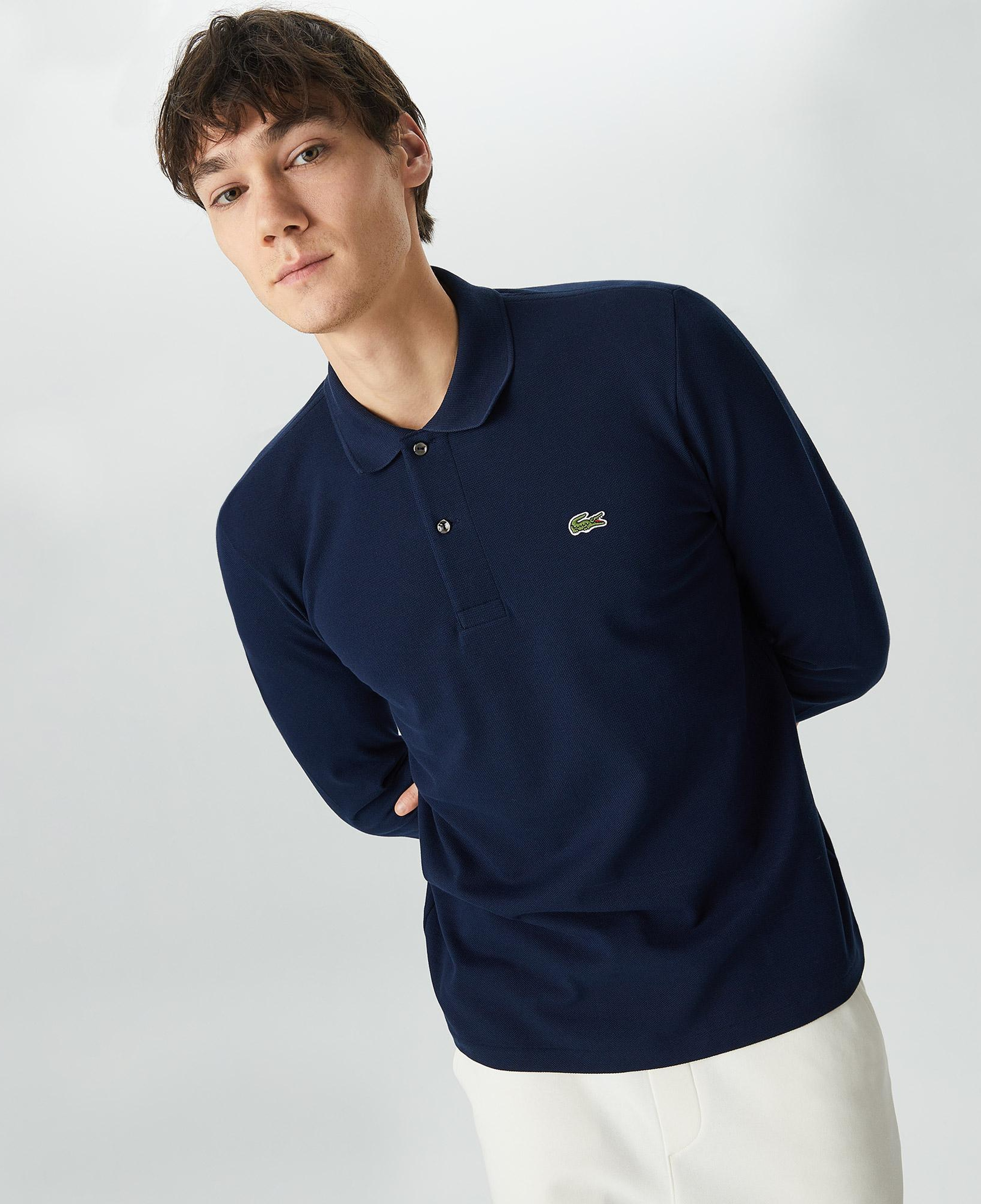 Lacoste Erkek Classic Fit Uzun Kollu Lacivert Polo