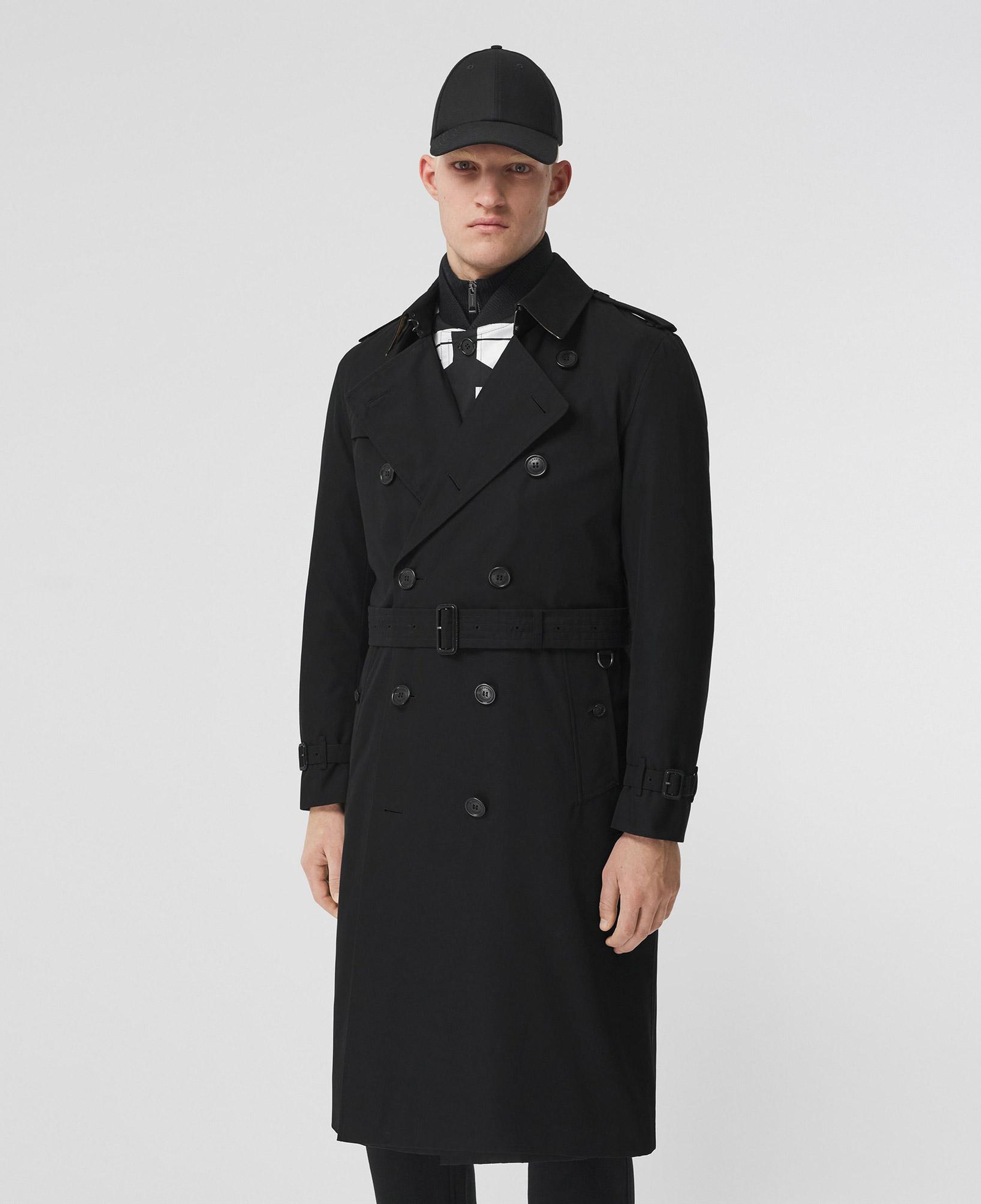 Burberry The Long Kensington Heritage Erkek Siyah Trençkot