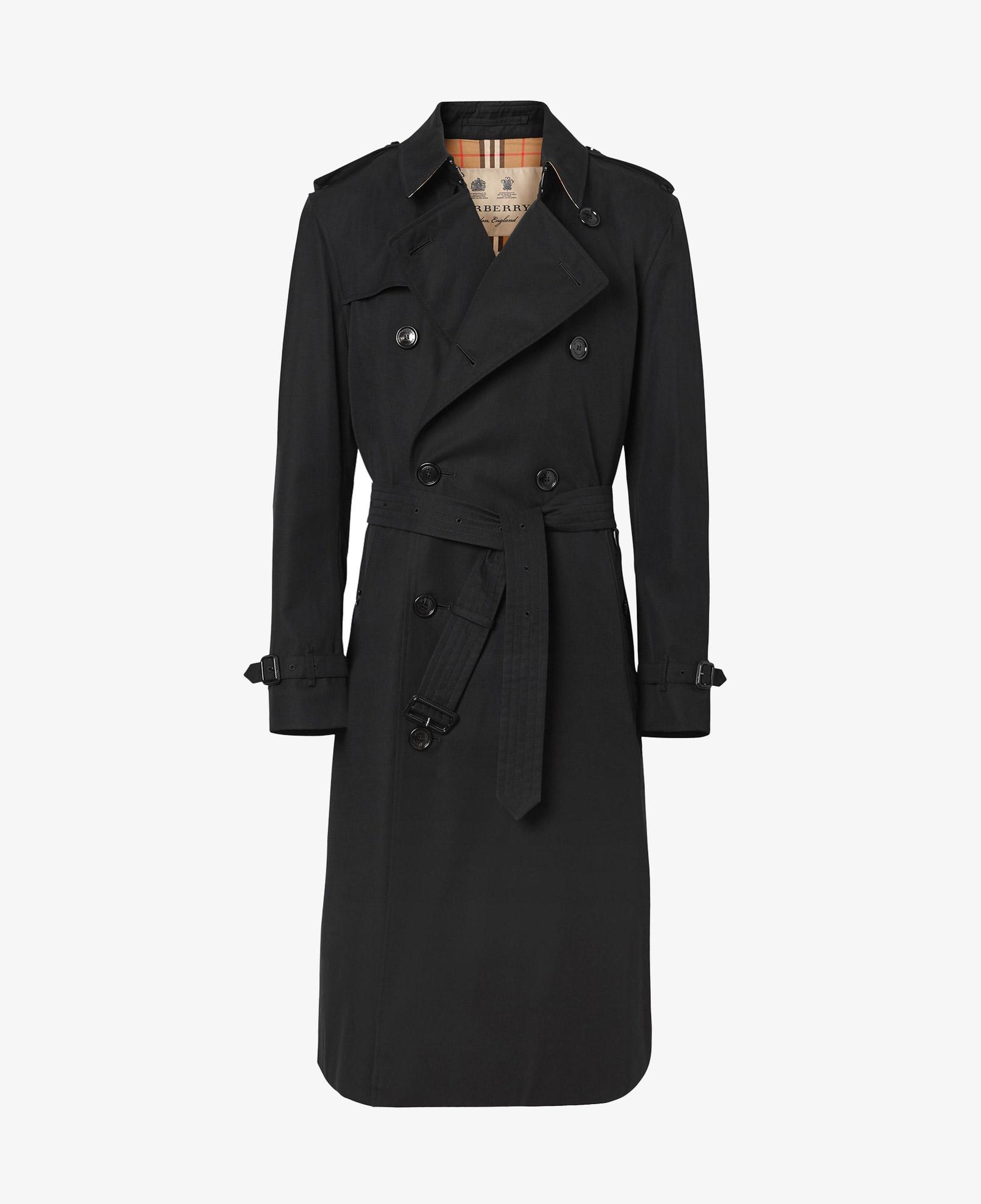 Burberry The Long Kensington Heritage Erkek Siyah Trençkot