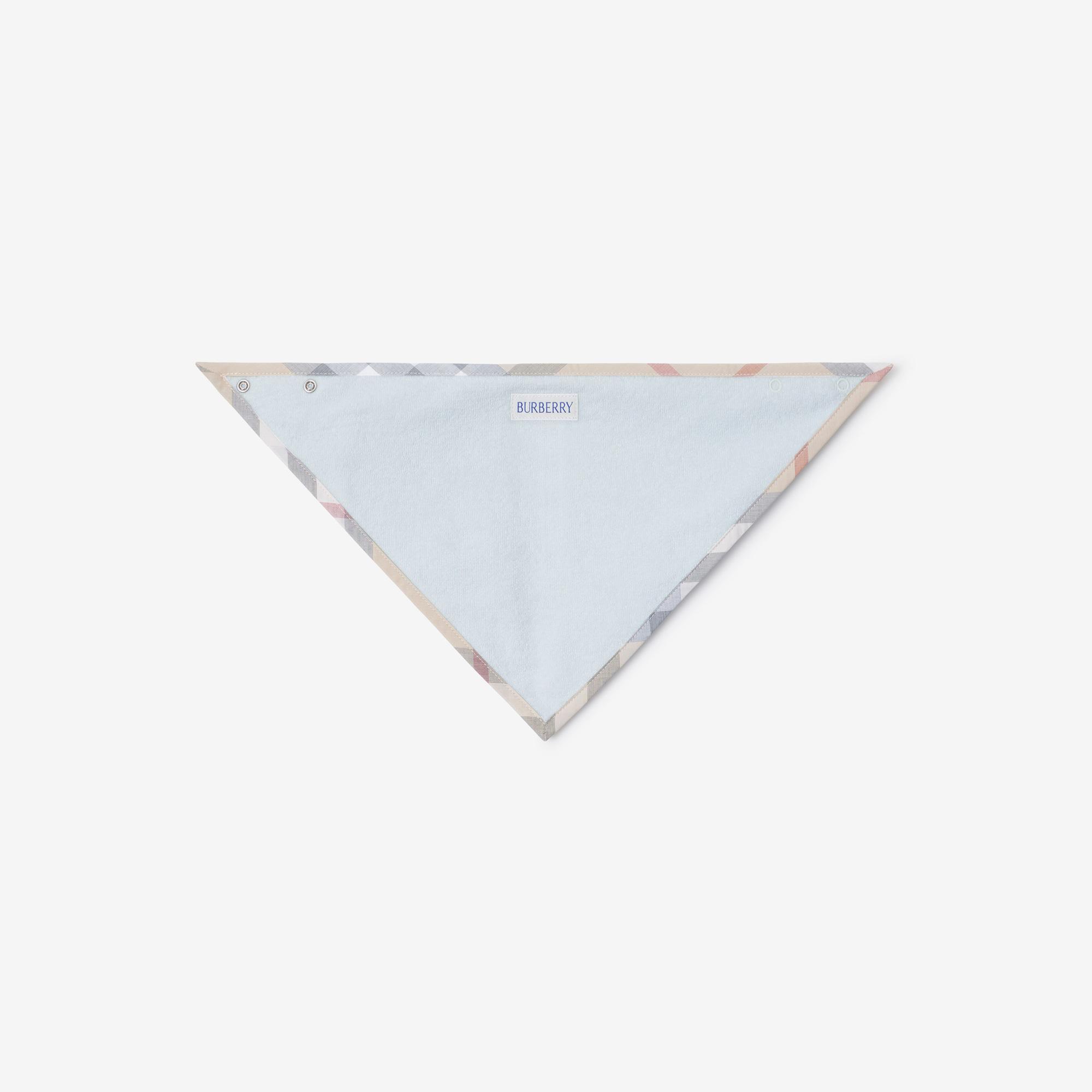 Burberry Hamilton Stretch Cotton Three-Piece Çocuk Mavi Bebek Takımı