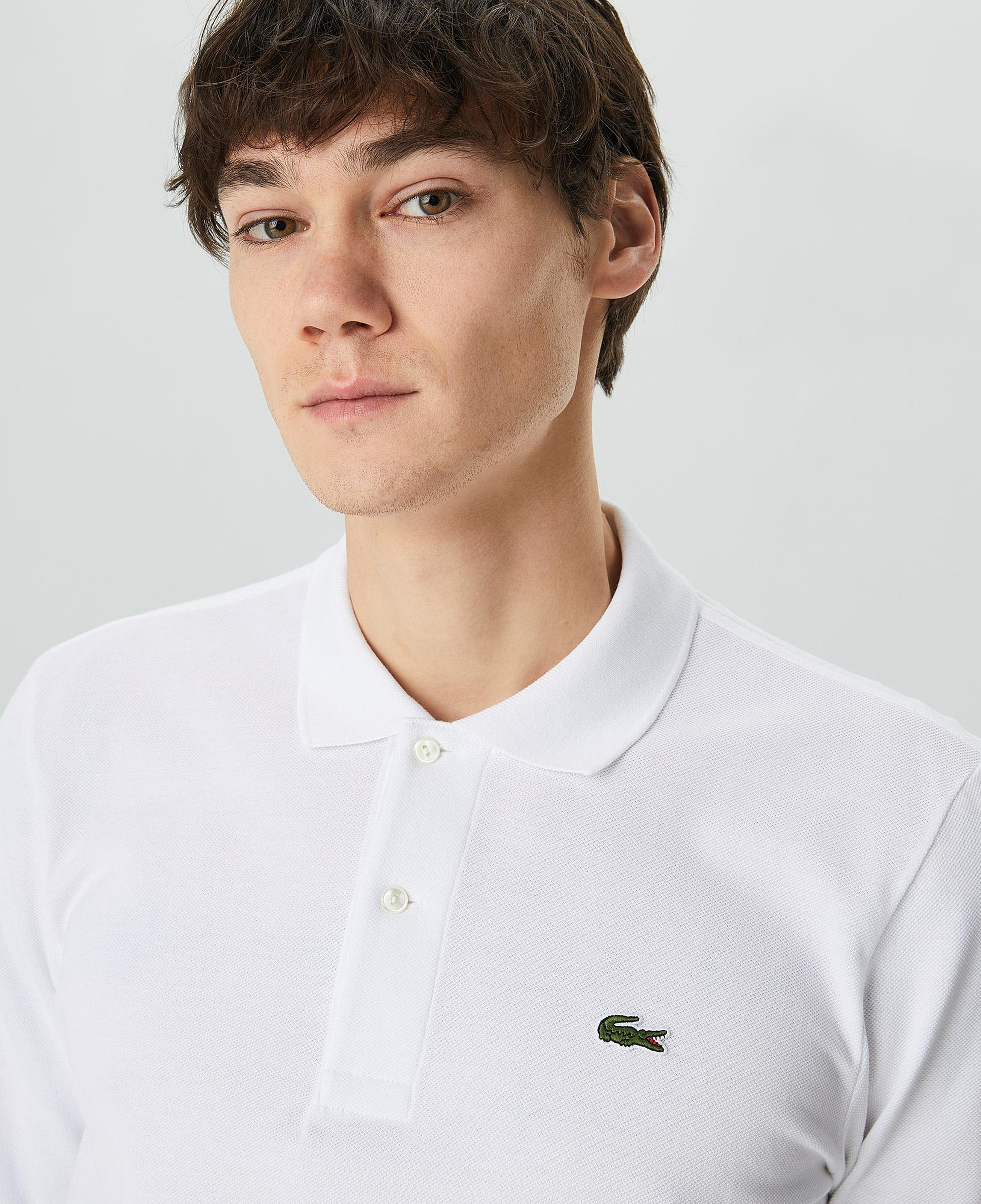 Lacoste Erkek Classic Fit Uzun Kollu Beyaz Polo
