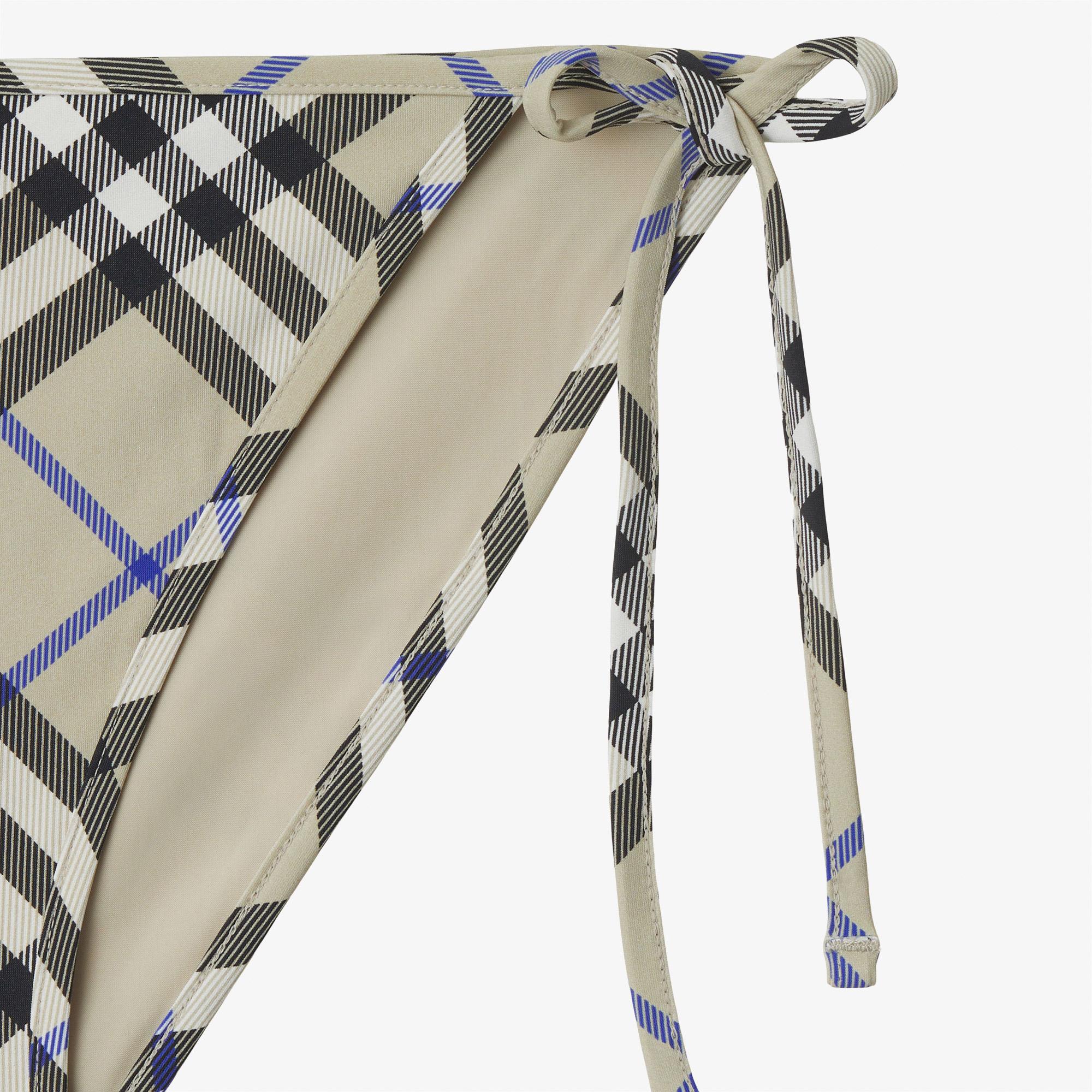 Burberry Check Kadın Krem Rengi Bikini Altı