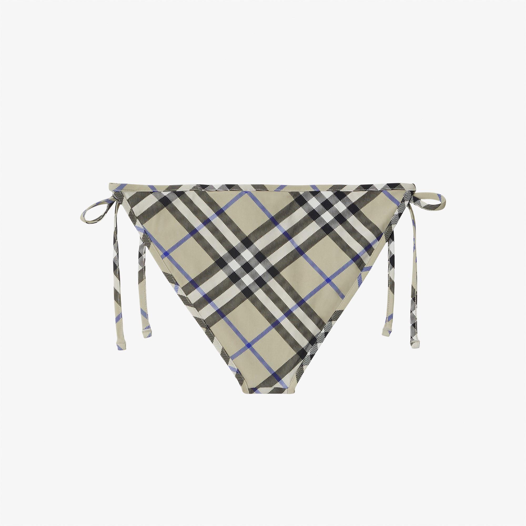 Burberry Check Kadın Krem Rengi Bikini Altı