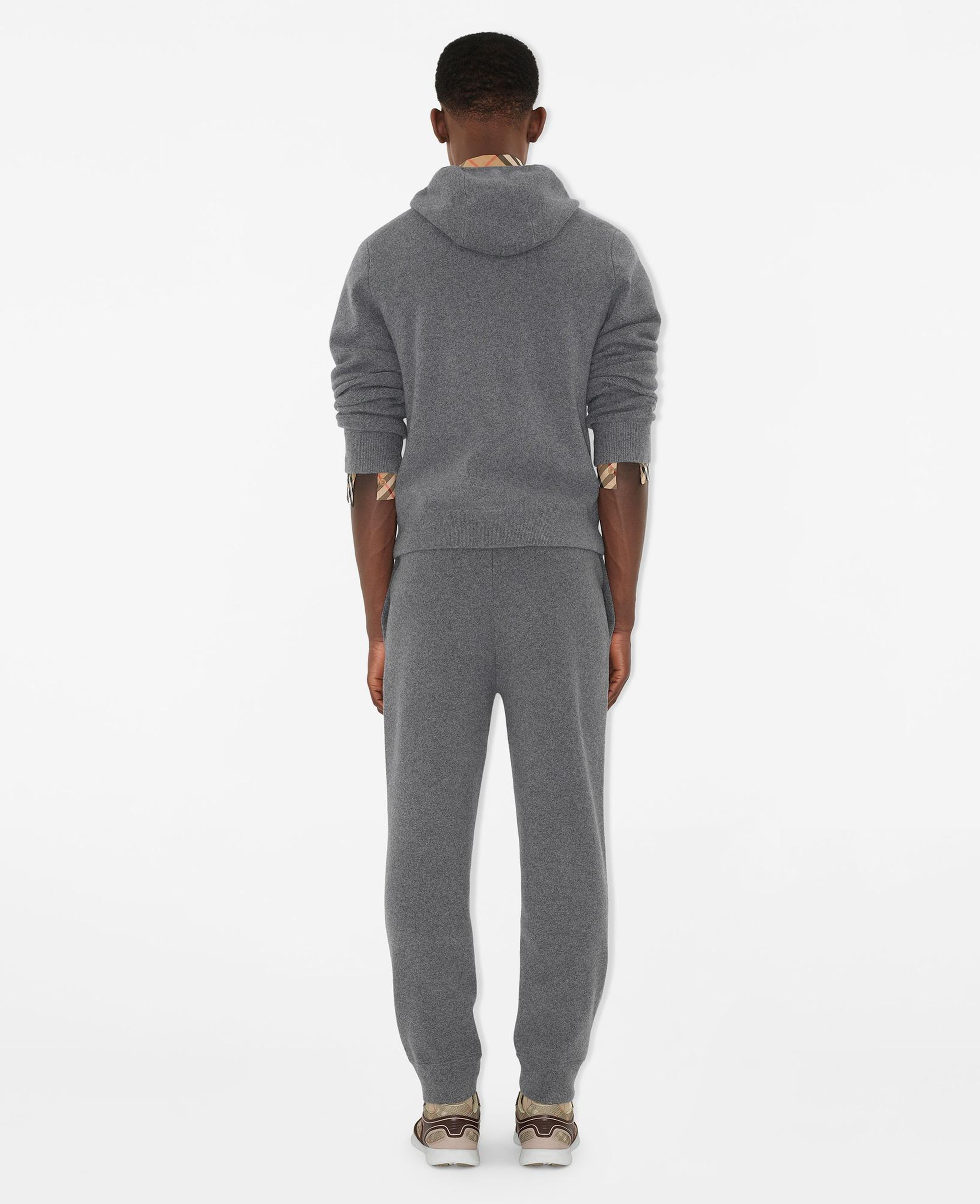 Burberry Cashmere Blend Zip Erkek Gri Hoodie