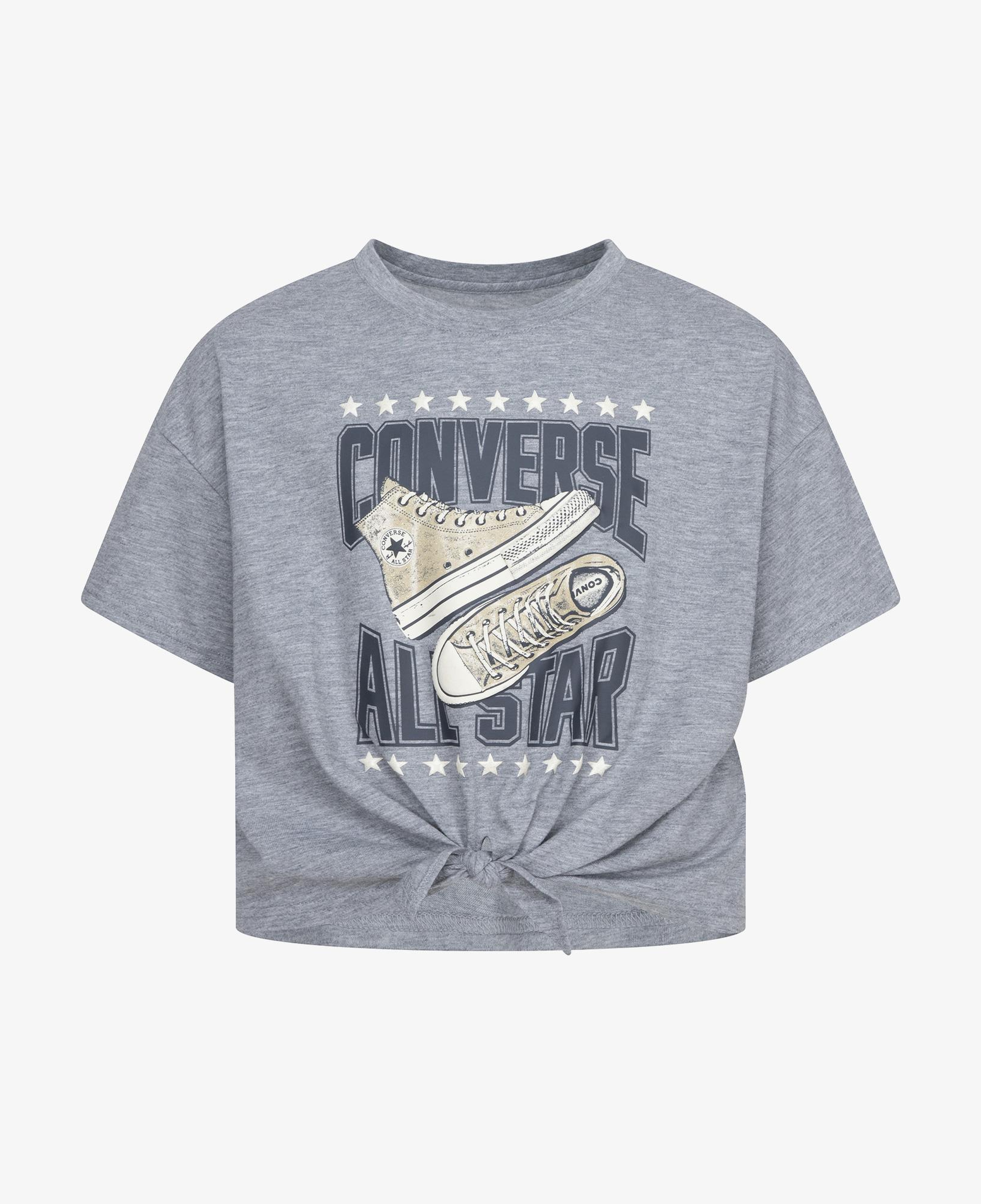 Converse Tıe Front Çocuk Gri T-Shirt
