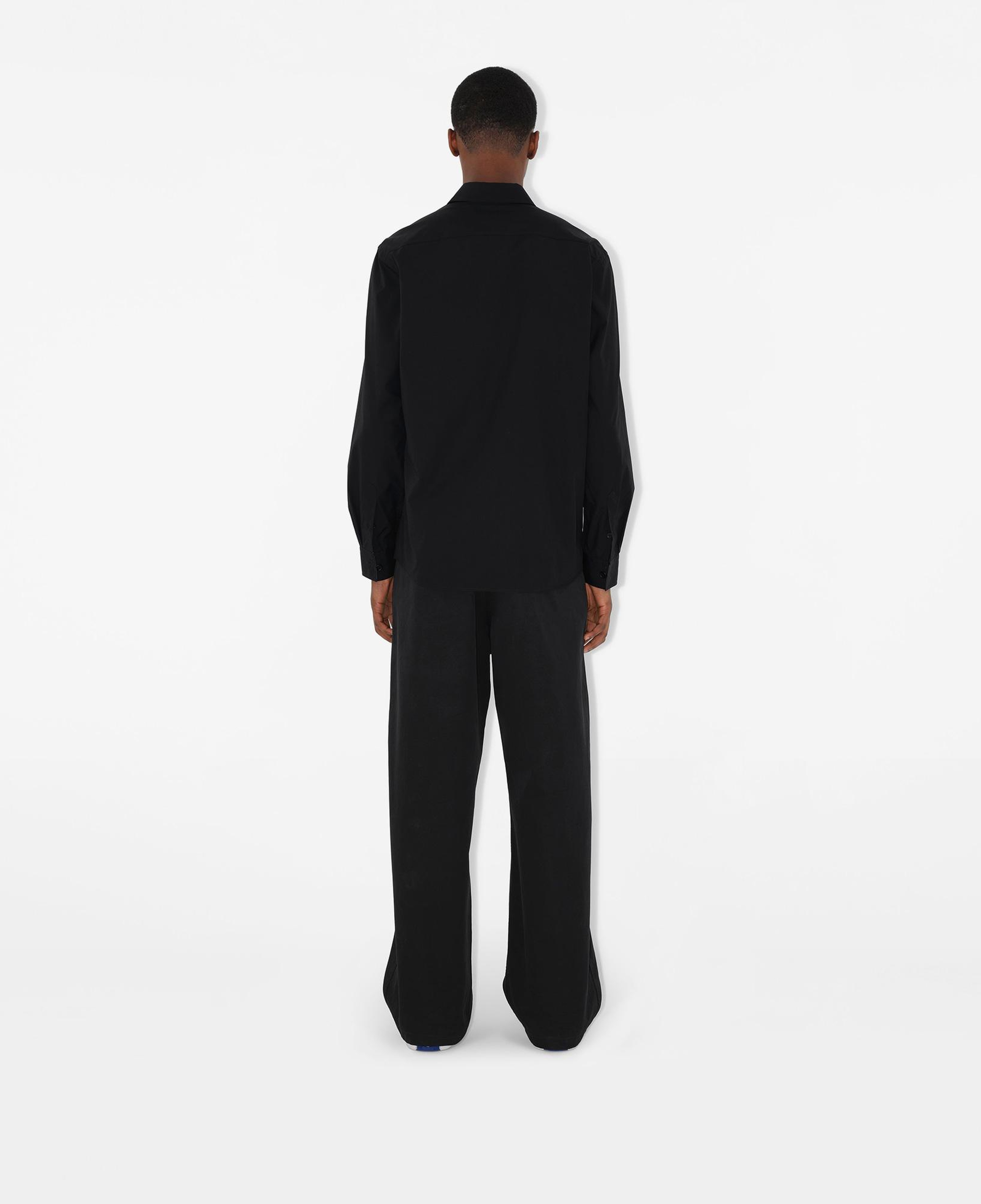 Burberry Stretch Pamuklu Erkek Siyah Gömlek