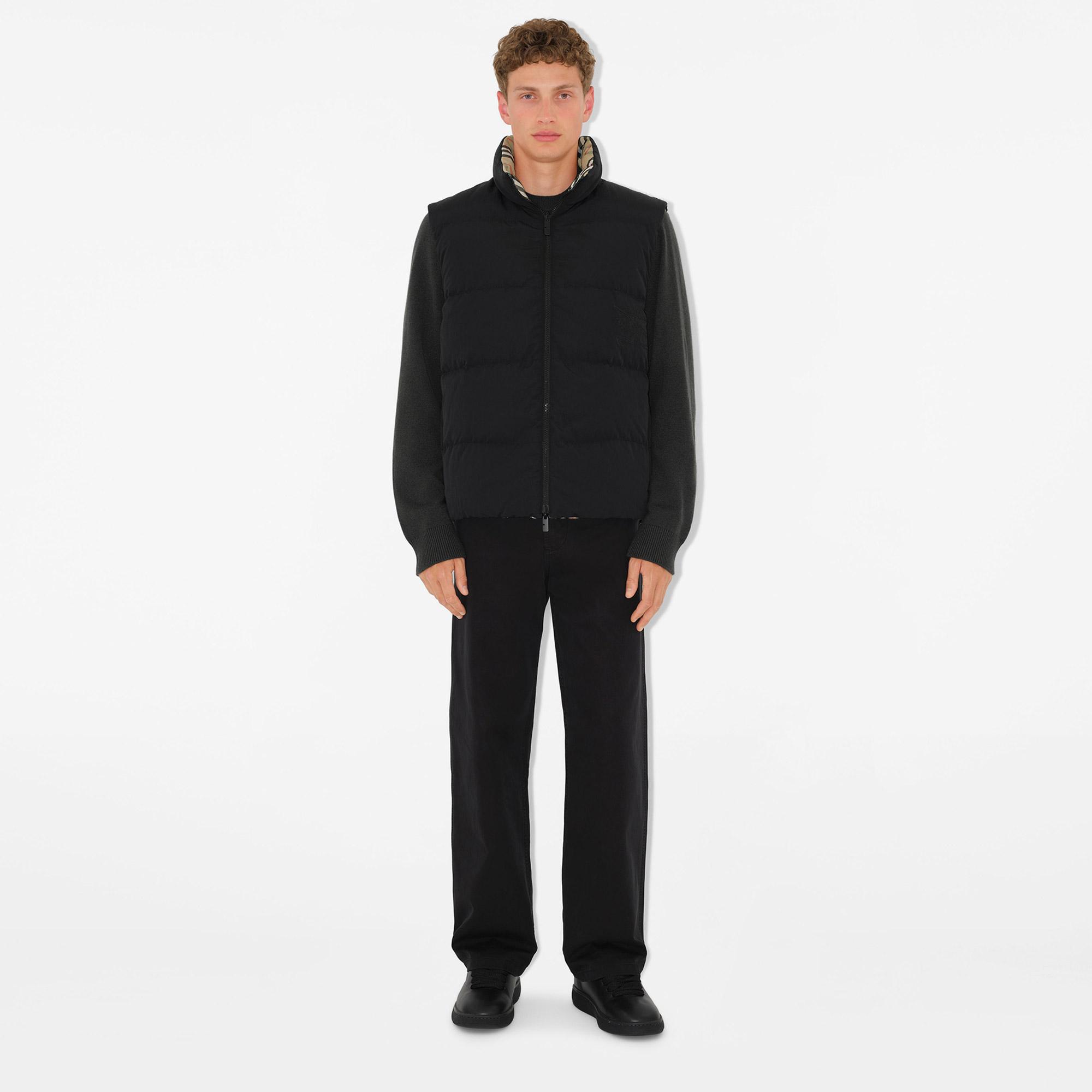 Burberry Reversible Check Nylon Padded Erkek Bej Ceket