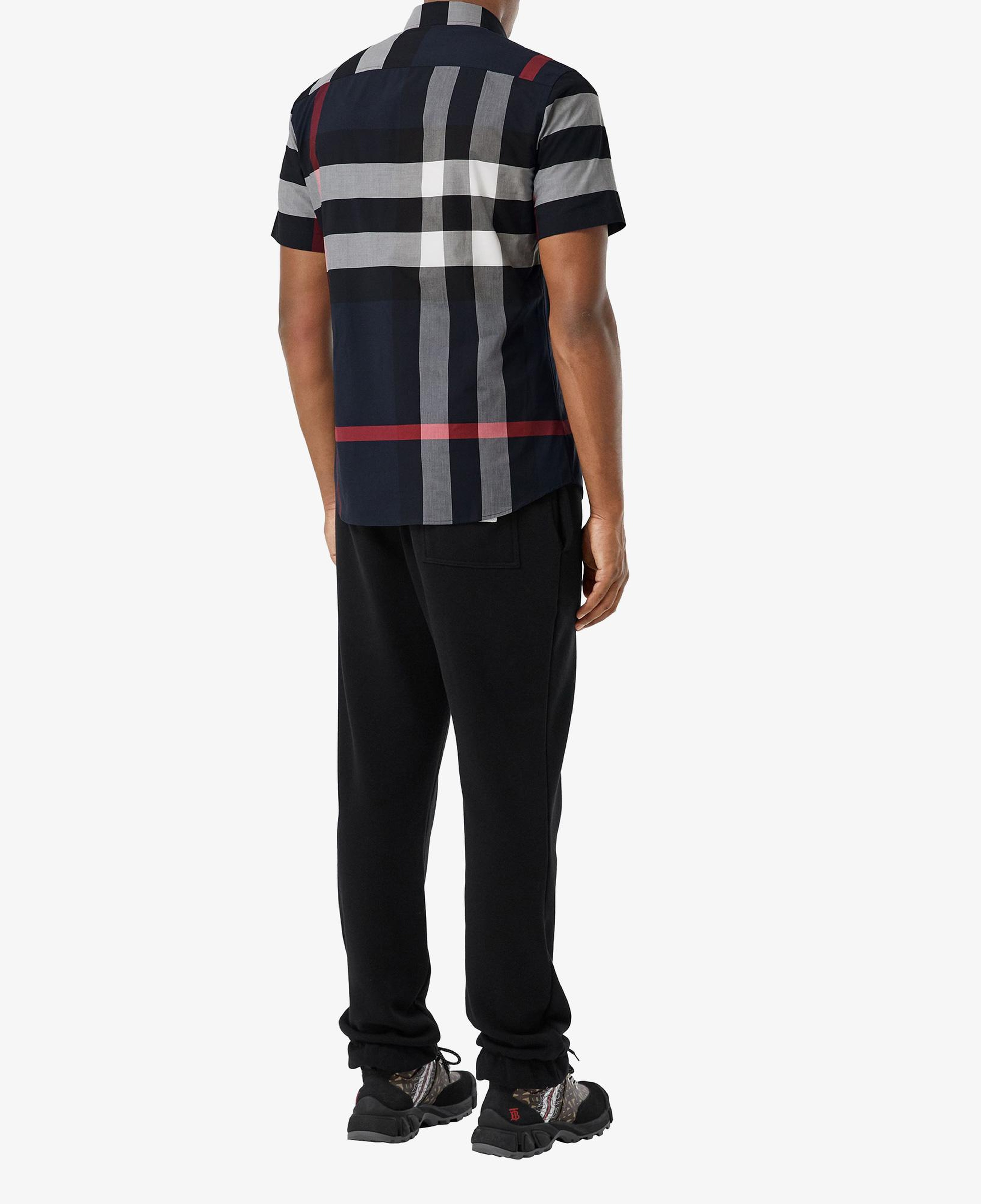 Burberry Somerton Stretch Cotton Poplin Erkek Lacivert Gömlek