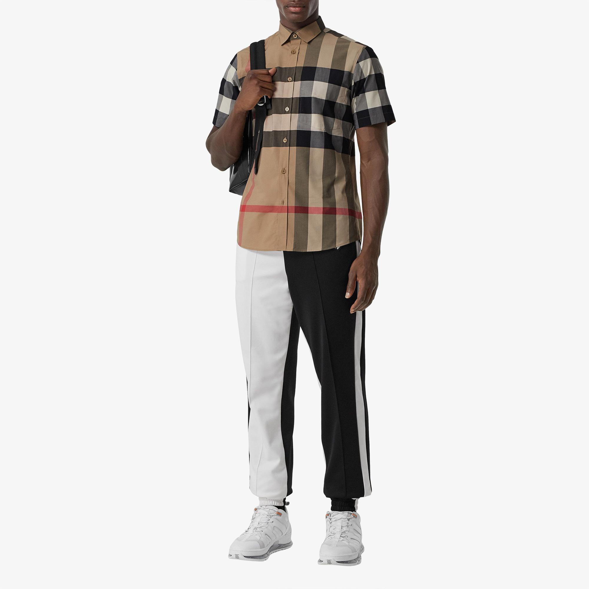 Burberry Somerton Stretch Cotton Poplin Erkek Bej Gömlek