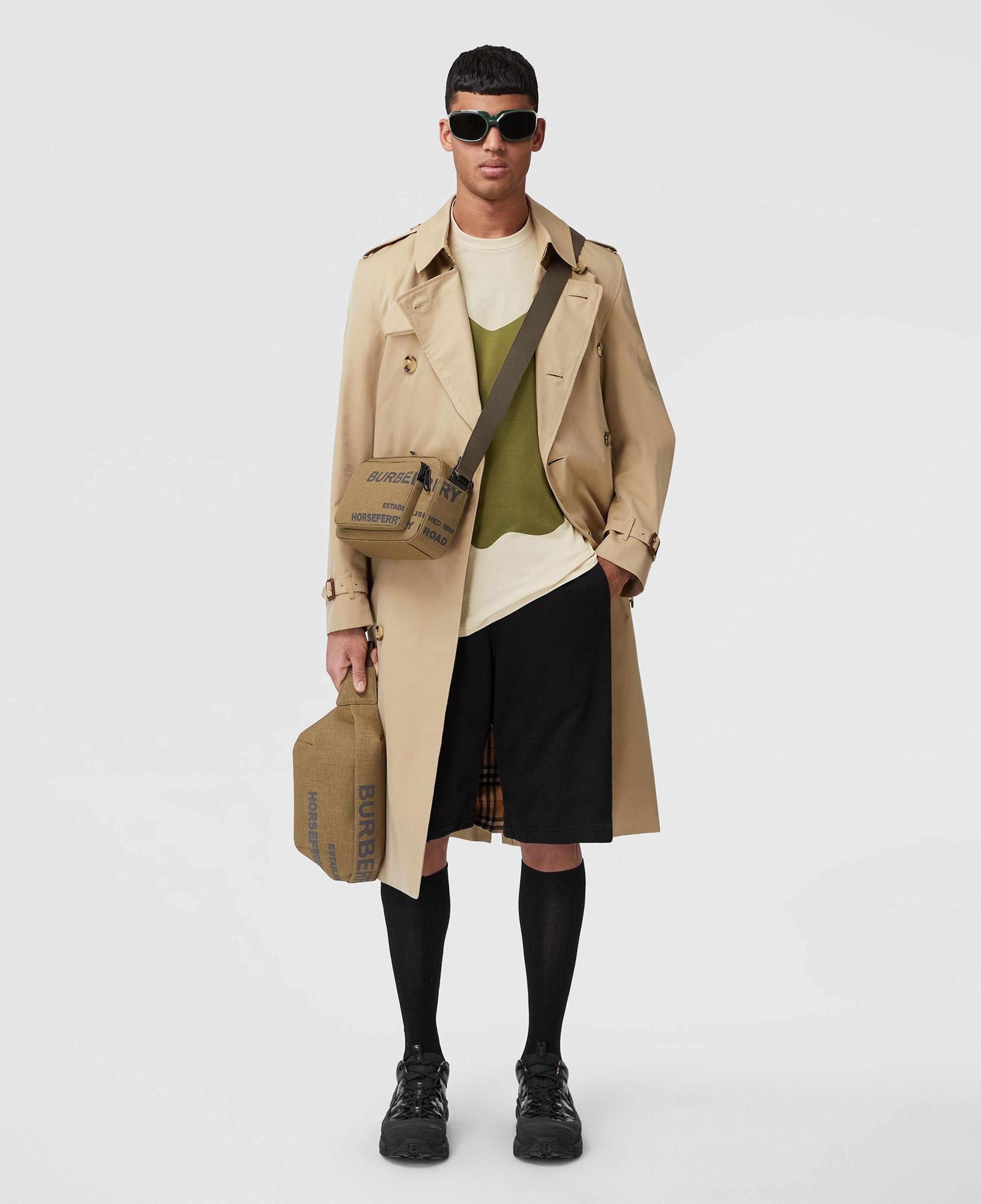 Burberry The Long Kensington Heritage Erkek Bej Trençkot