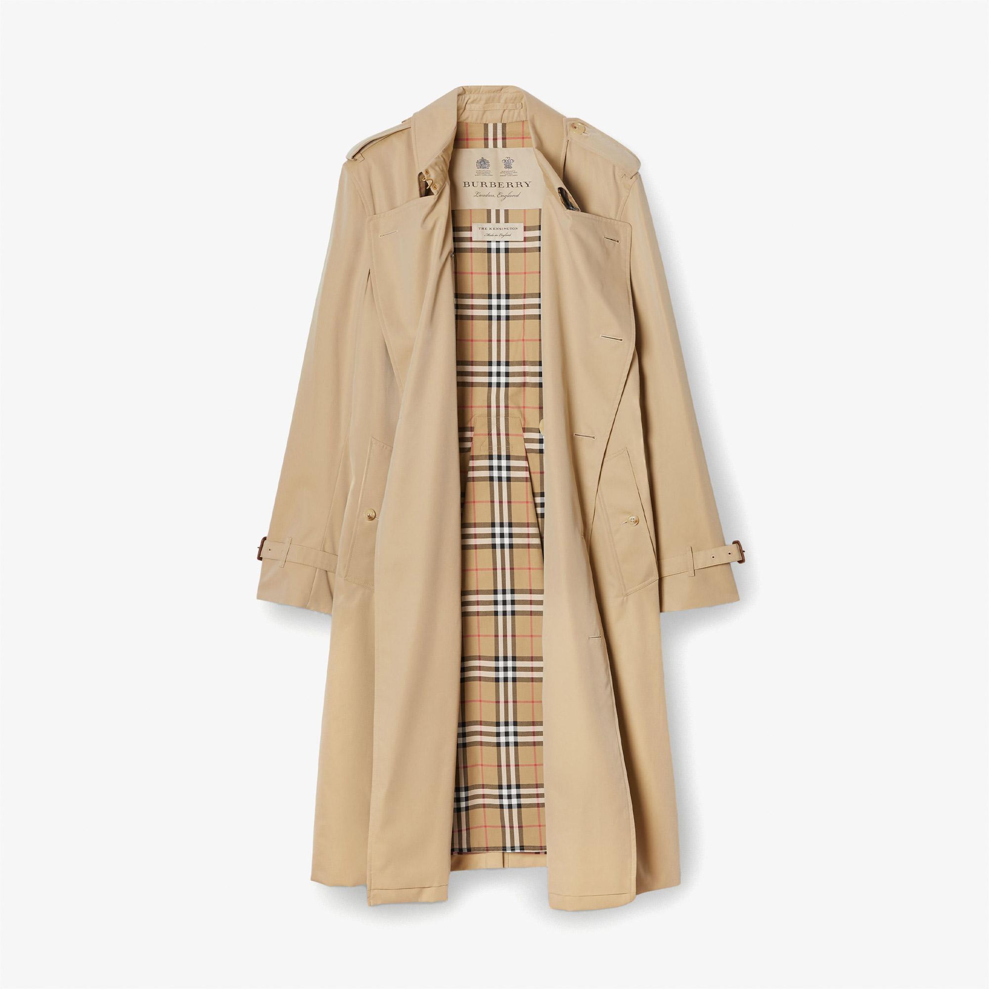 Burberry The Long Kensington Heritage Erkek Bej Trençkot