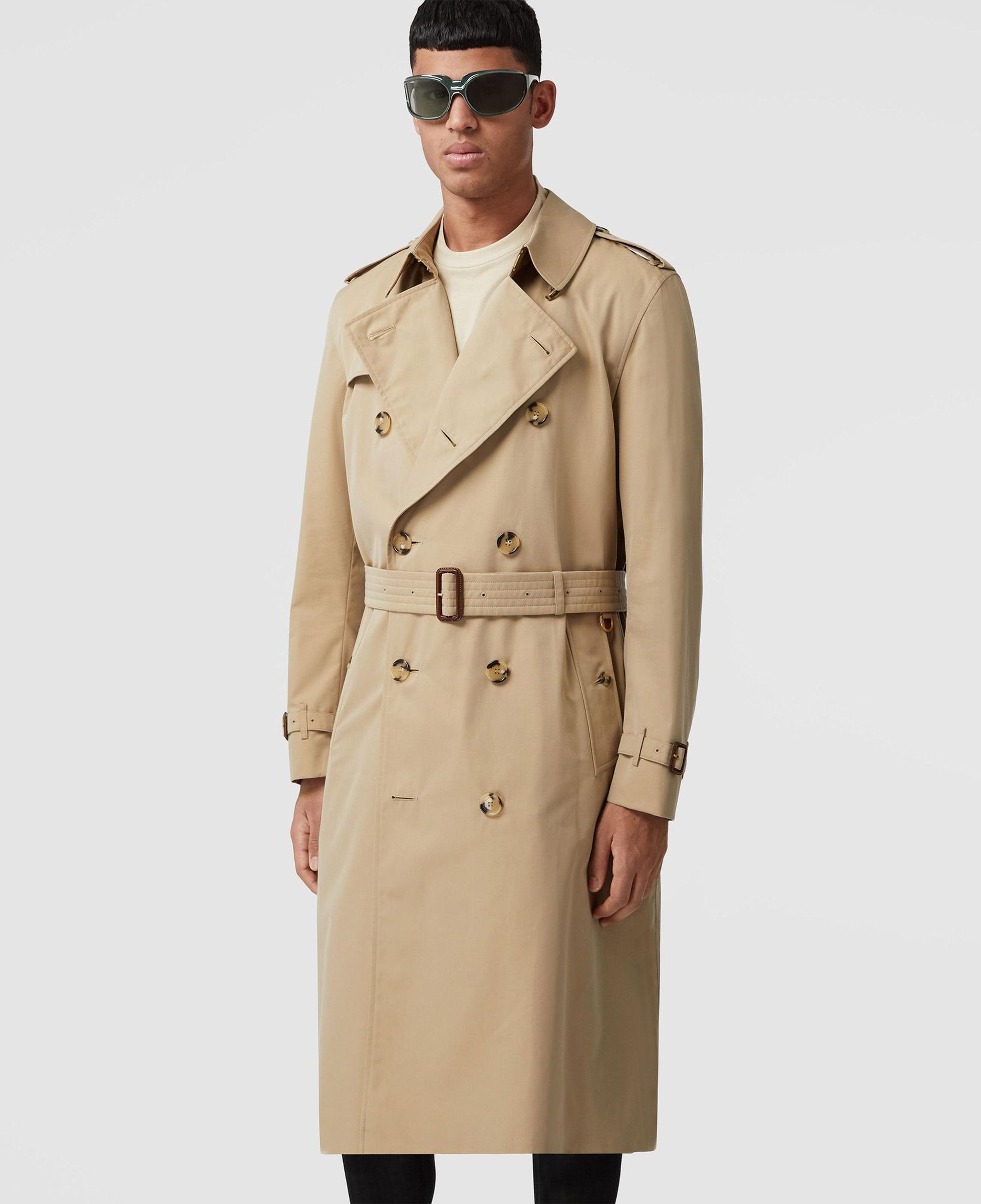 Burberry The Long Kensington Heritage Erkek Bej Trençkot