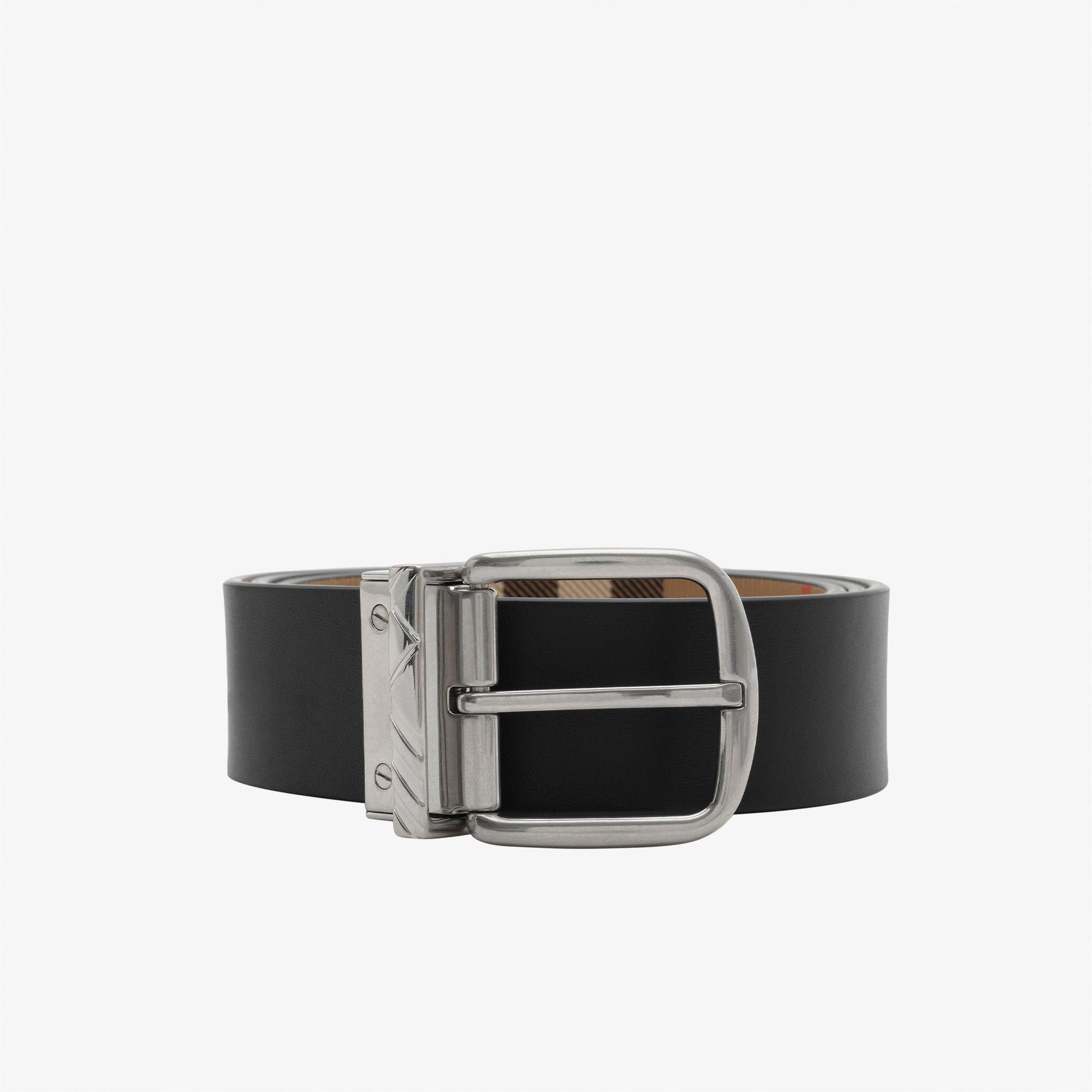 Burberry Buckle Erkek Siyah Kemer
