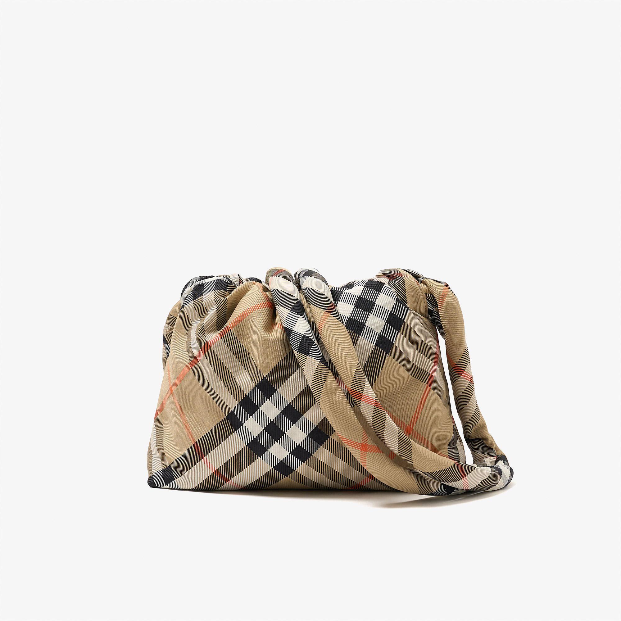 Burberry Drawstring Ck Pouch Çocuk Bej Omuz Çantası