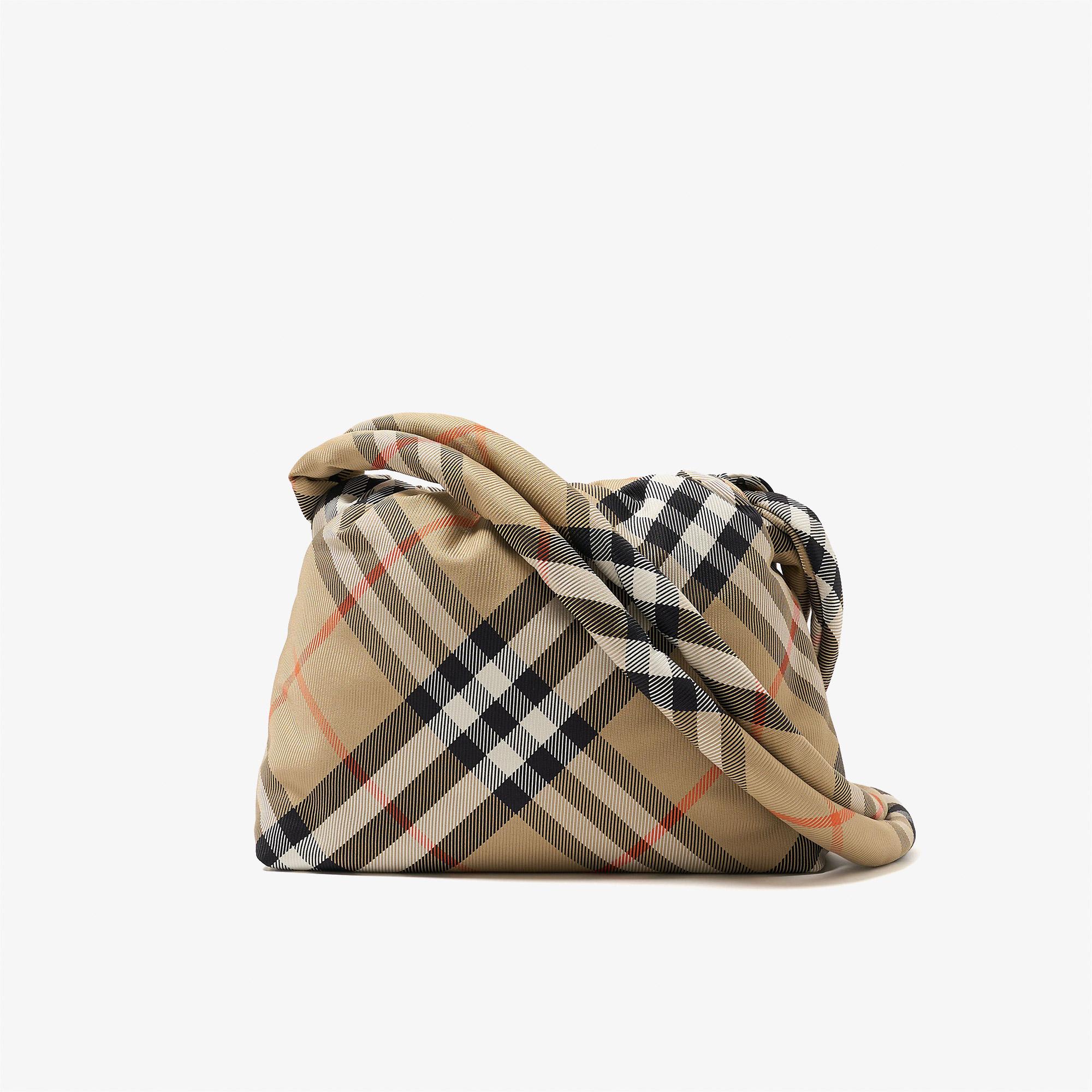 Burberry Drawstring Ck Pouch Çocuk Bej Omuz Çantası
