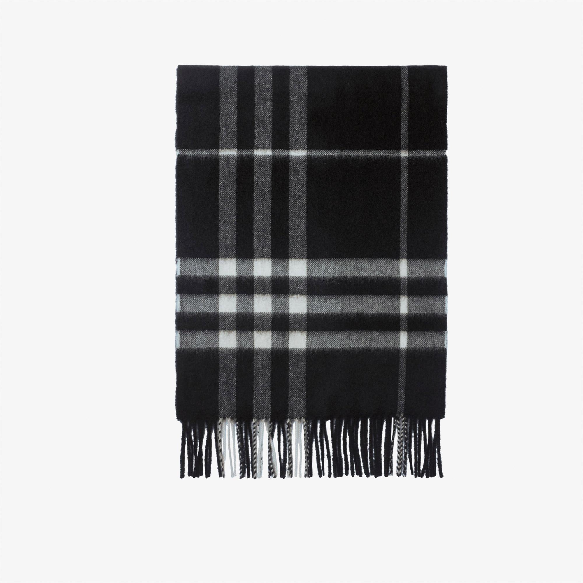 Burberry Check Kaşmir Kadın Siyah Atkı