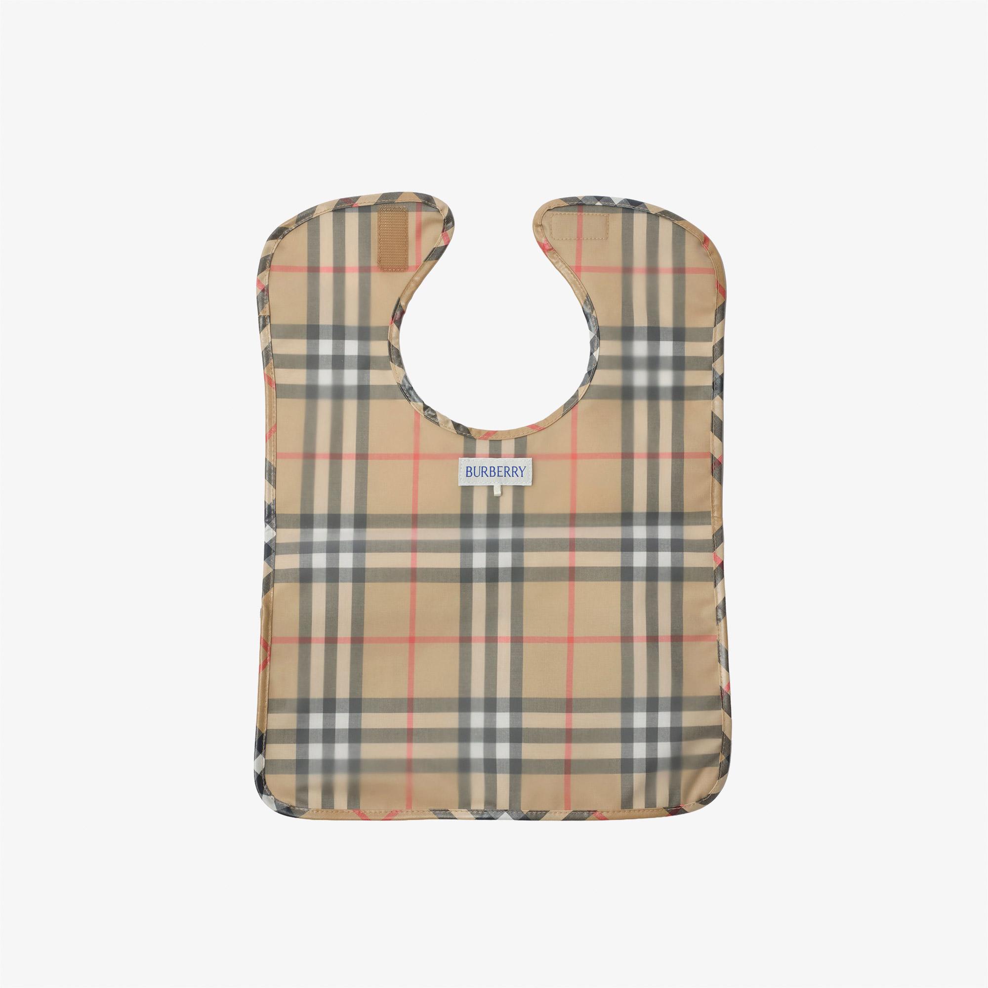 Burberry Wesley Check Çocuk Bej Mama Önlüğü