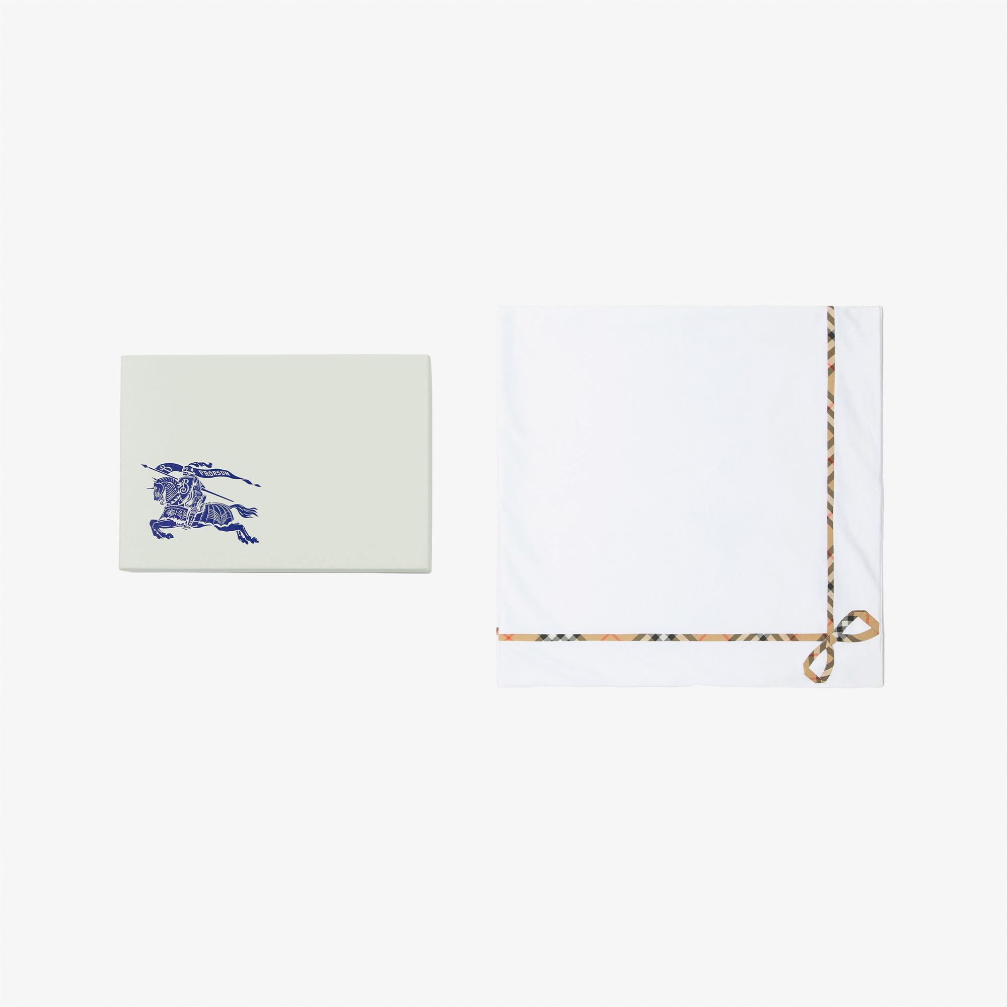 Burberry Check Çocuk Beyaz Battaniye