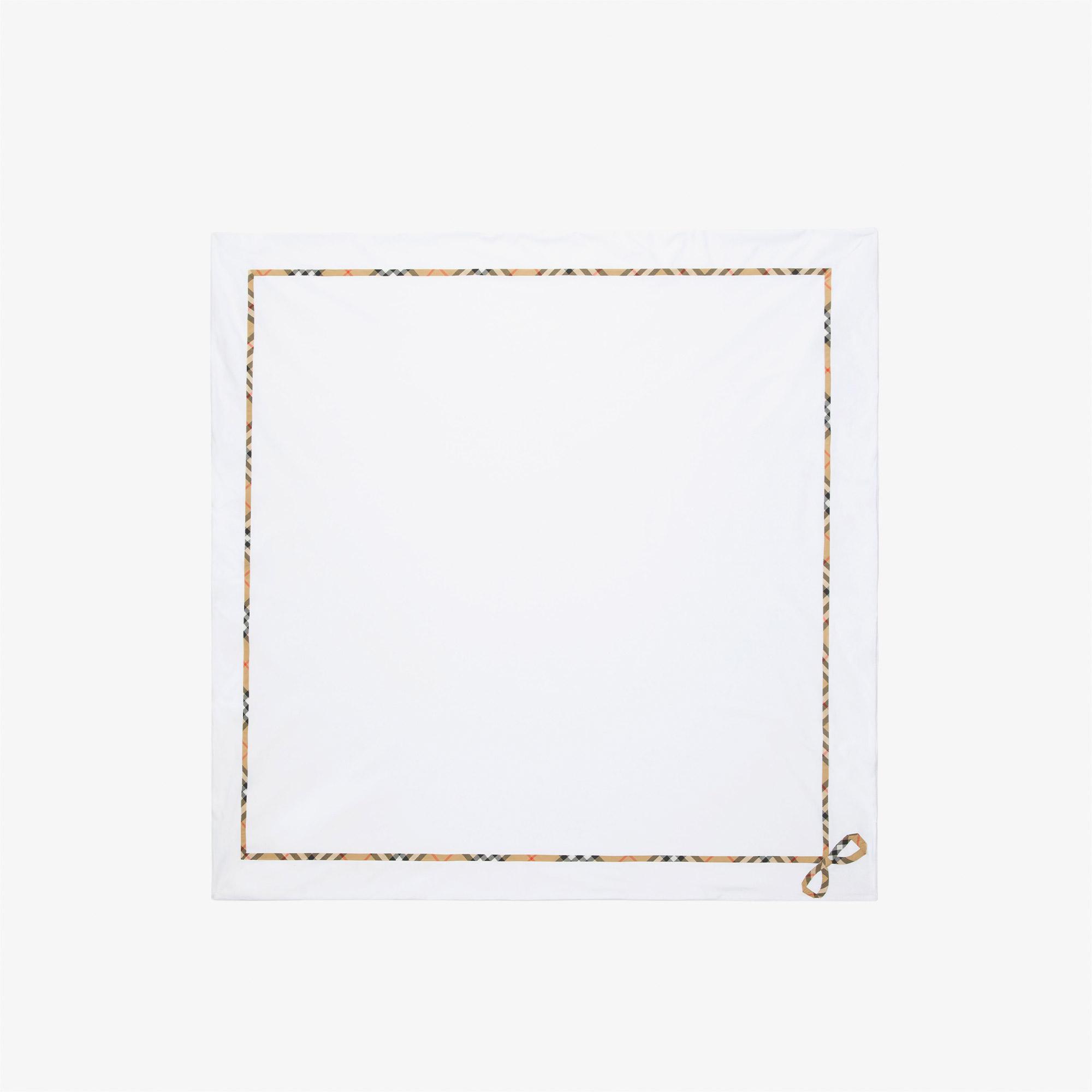 Burberry Check Çocuk Beyaz Battaniye