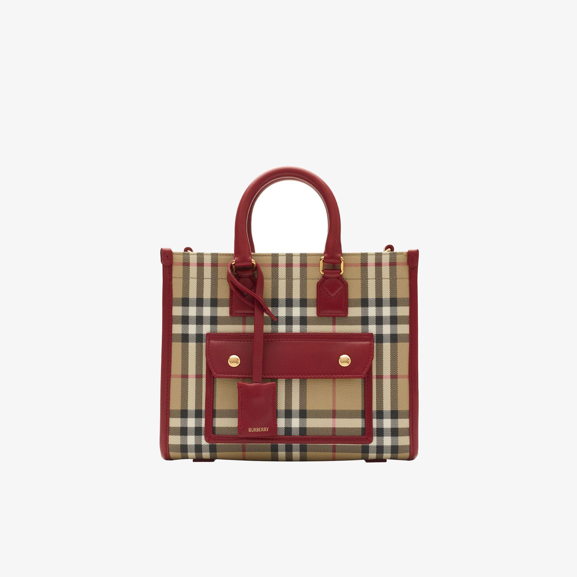 Burberry Freya Tote Kadın Bej Omuz Çantası