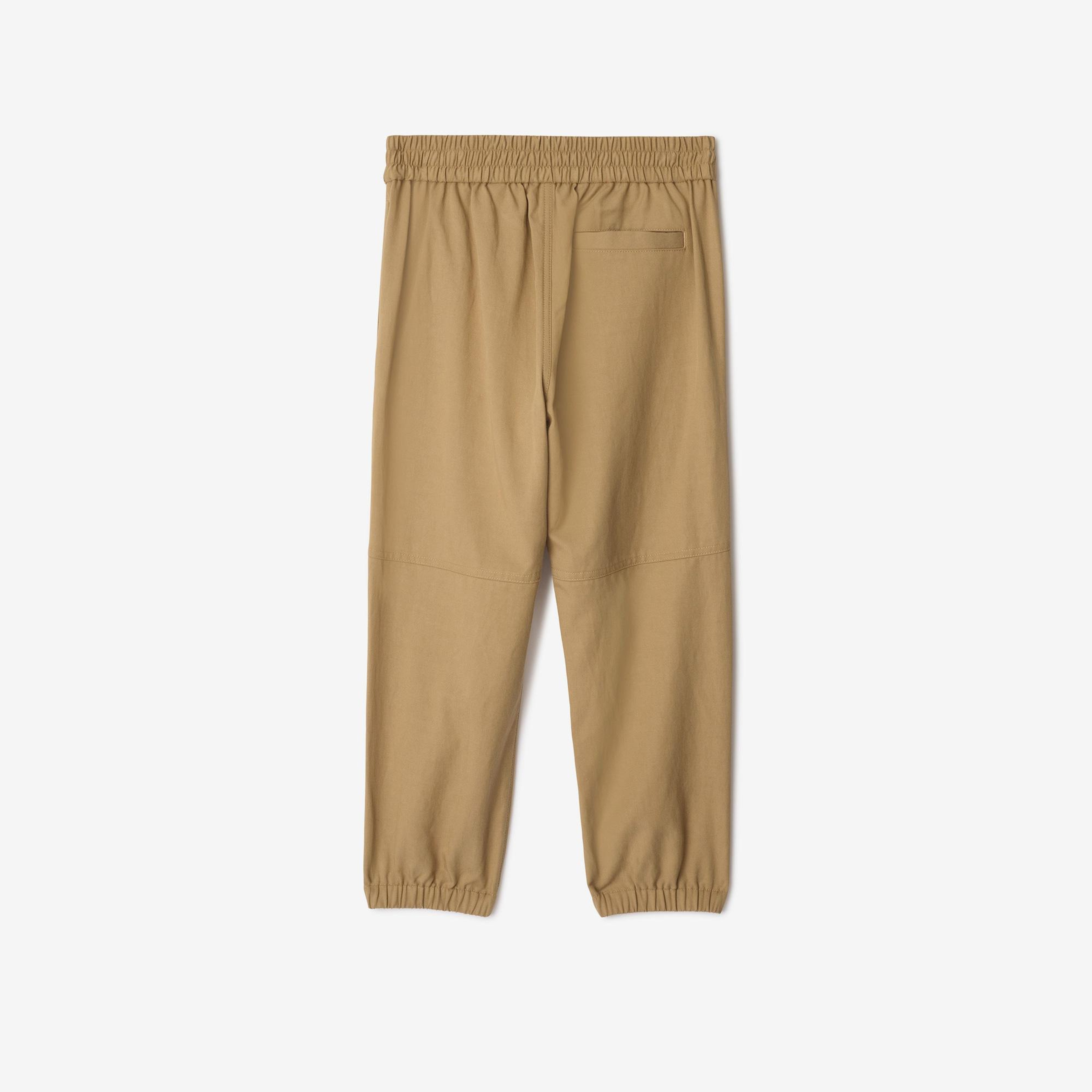 Burberry Travard Cotton Blend Çocuk Bej Pantolon