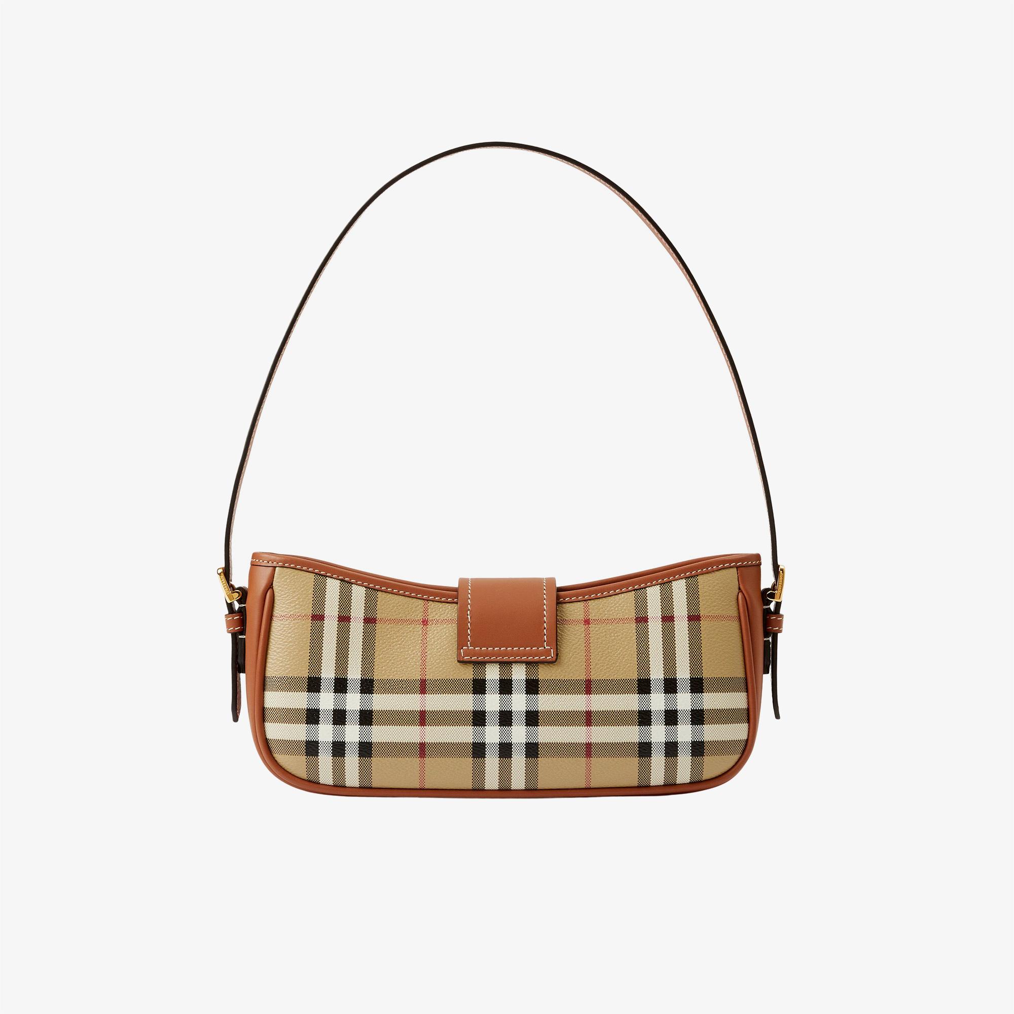 Burberry Check Sling Kadın Bej Omuz Çantası