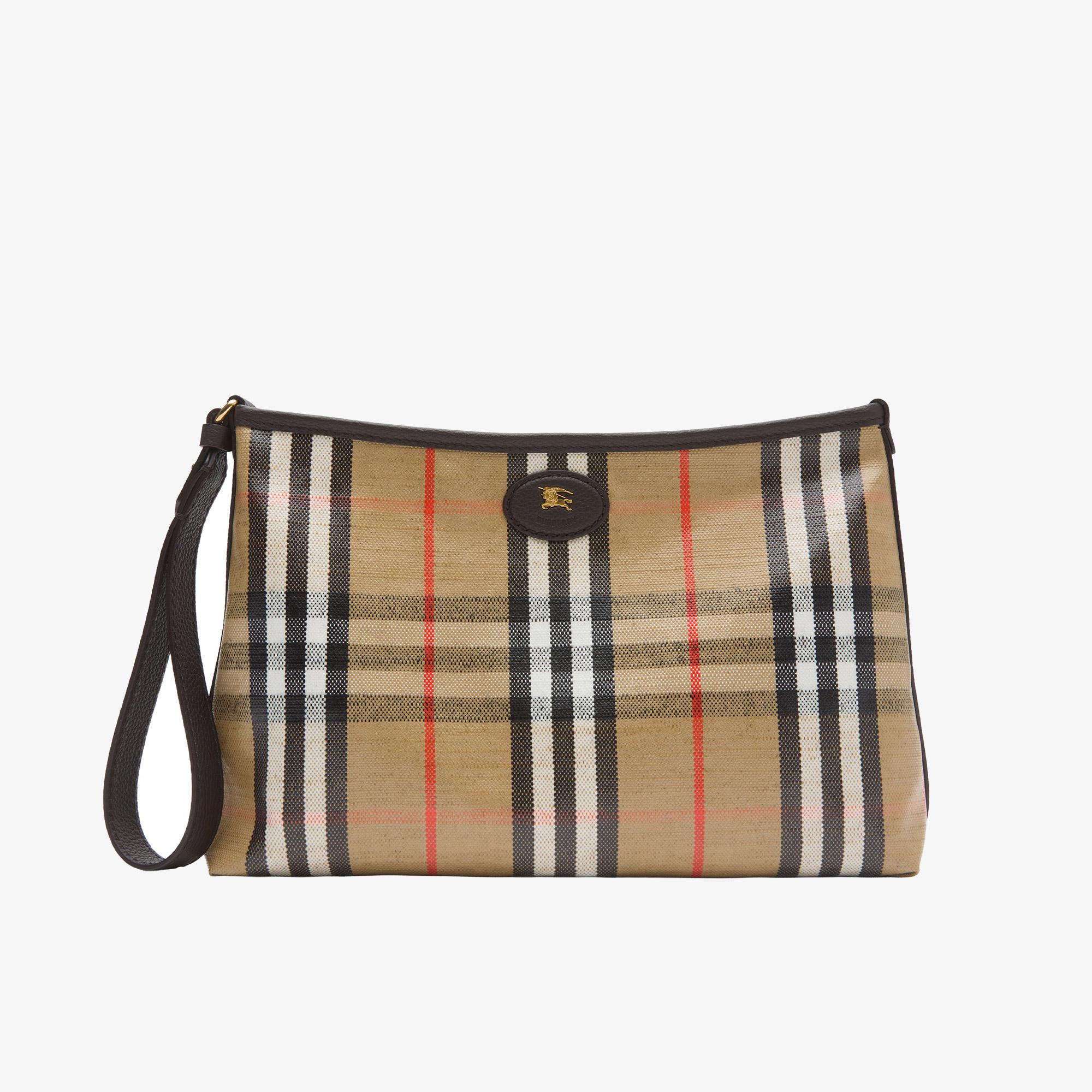 Burberry Hıghlands Erkek Bej El Çantası