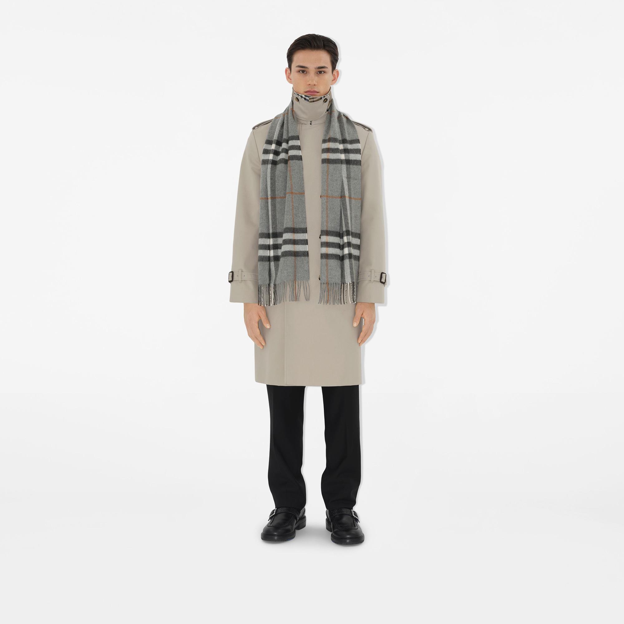 Burberry Check Kaşmir Kadın Gri Atkı