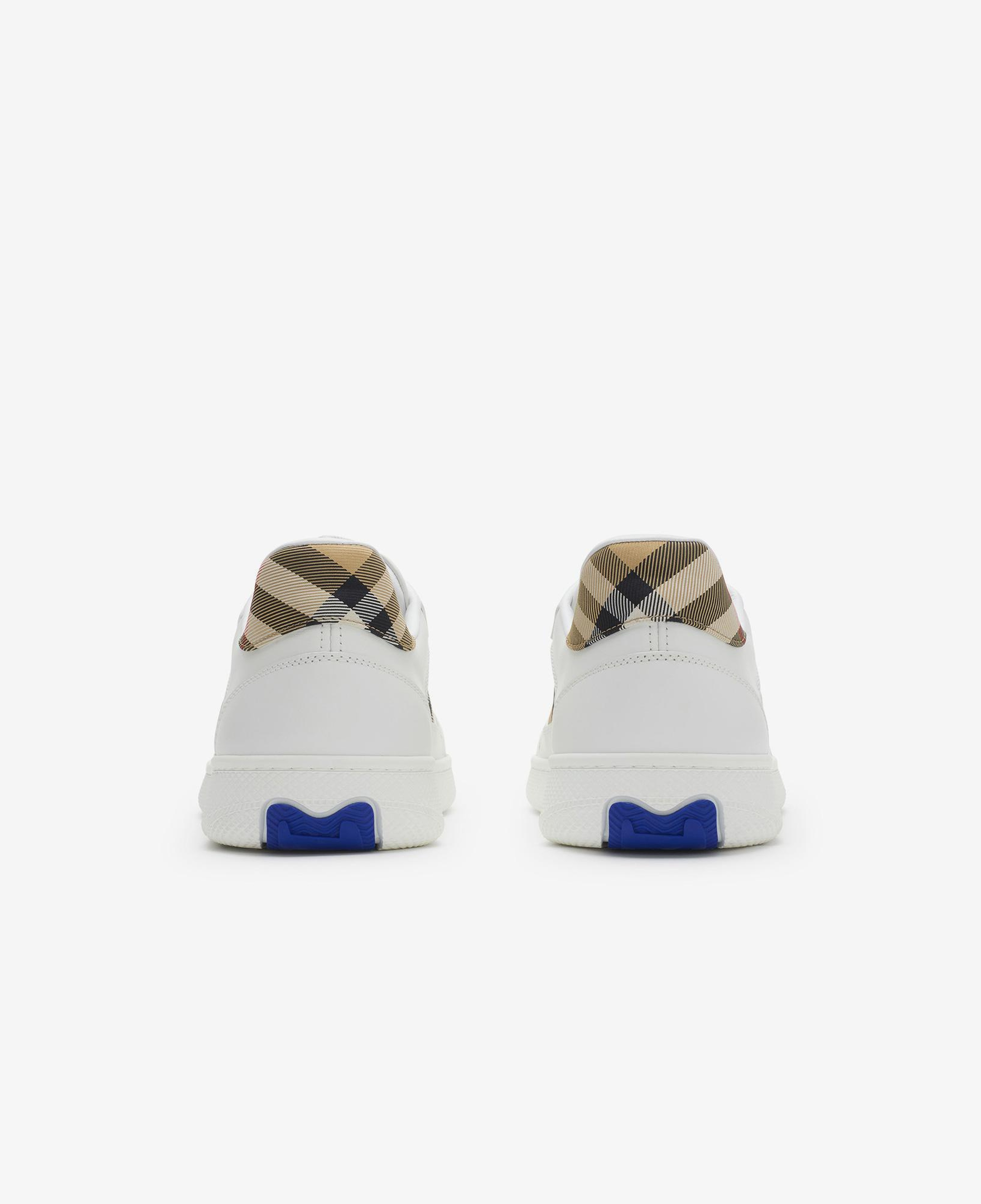 Burberry Mix Leather And Terrace Erkek Beyaz Sneaker