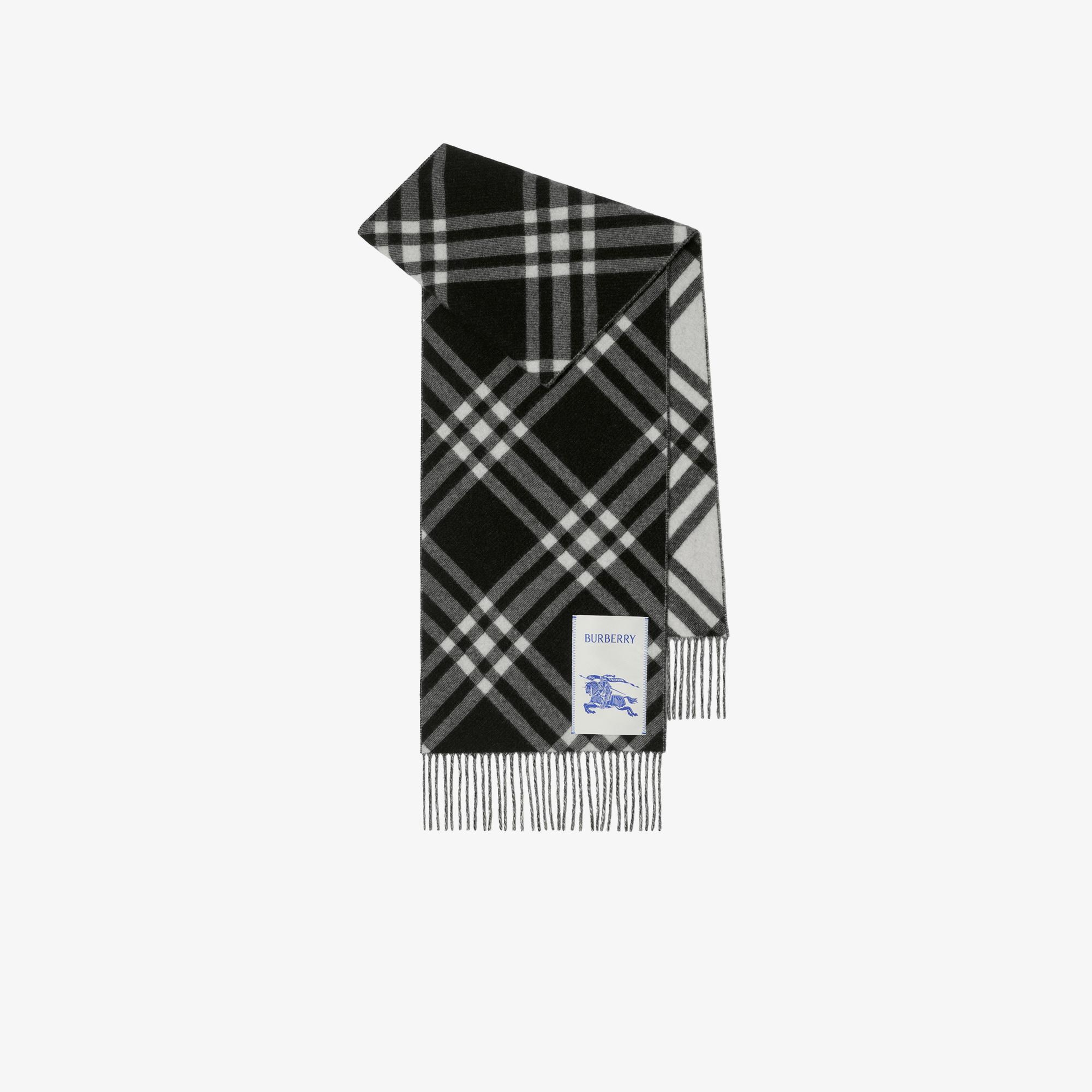 Burberry Check Kaşmir Unisex Siyah Atkı