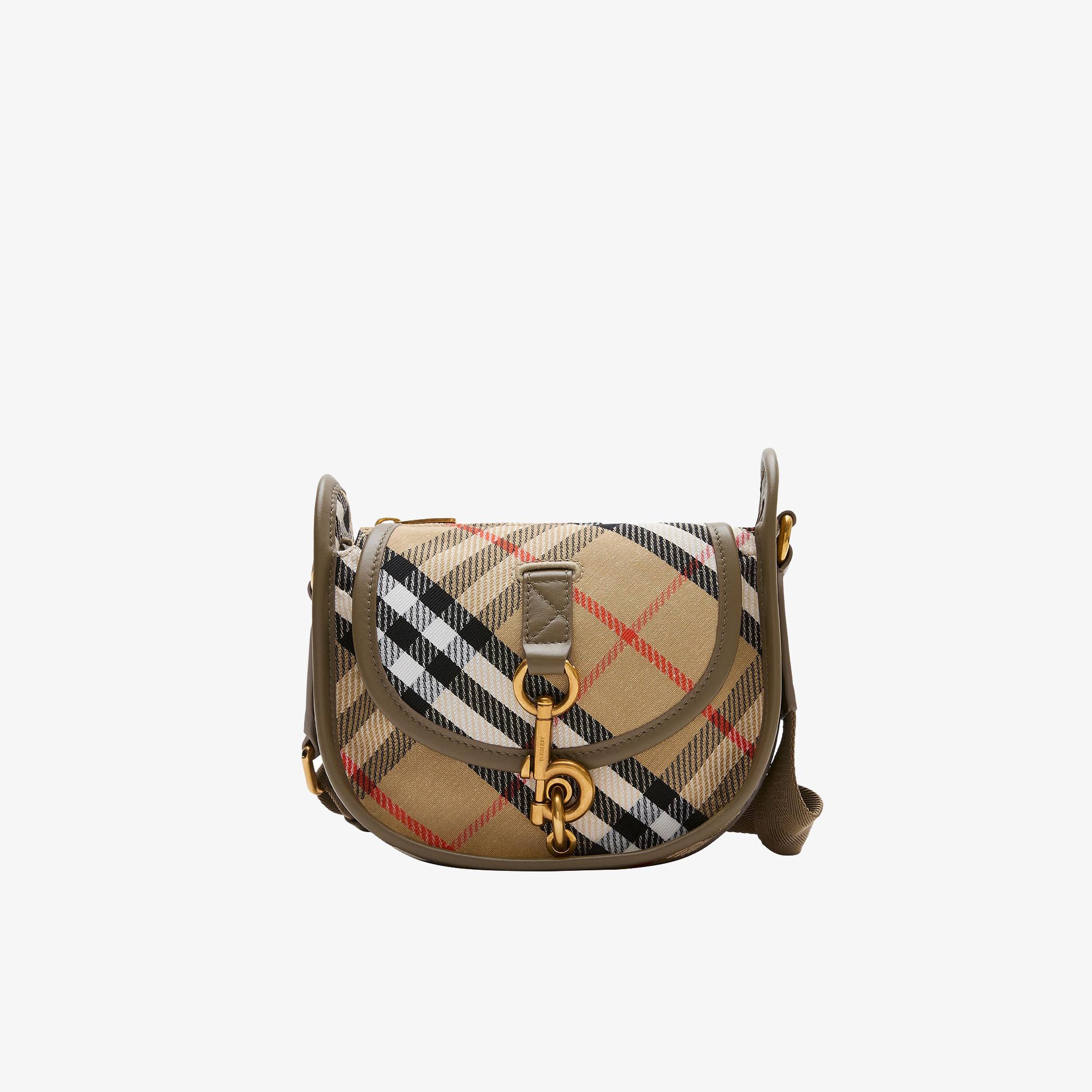 Burberry B Clıp Messenger Kadın Bej Çapraz Çanta
