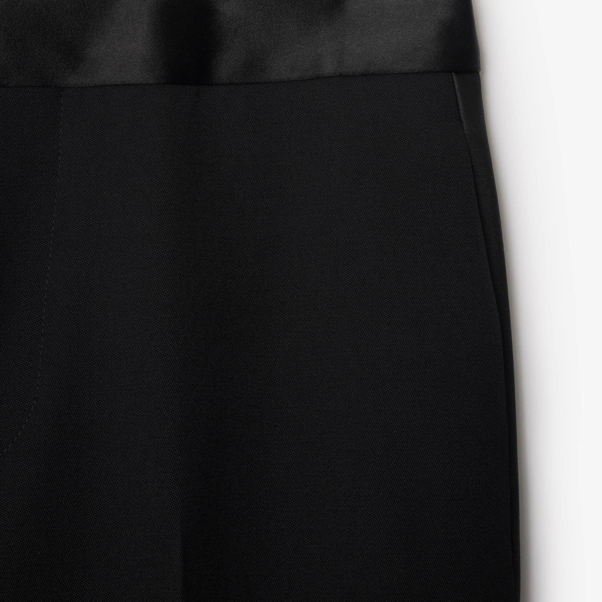 Burberry Wool Tuxedo Kadın Siyah Pantolon