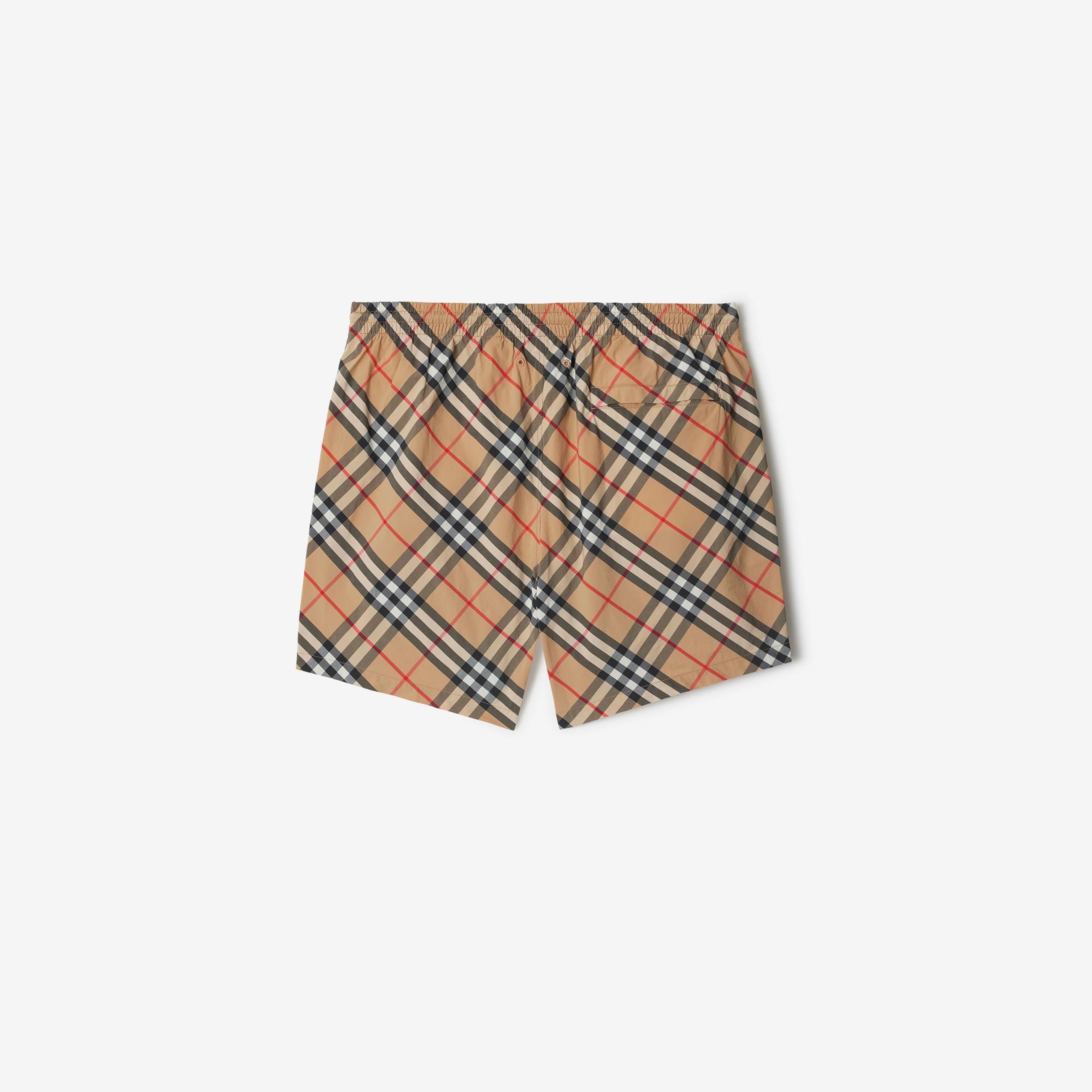 Burberry Check Erkek Bej Deniz Şortu