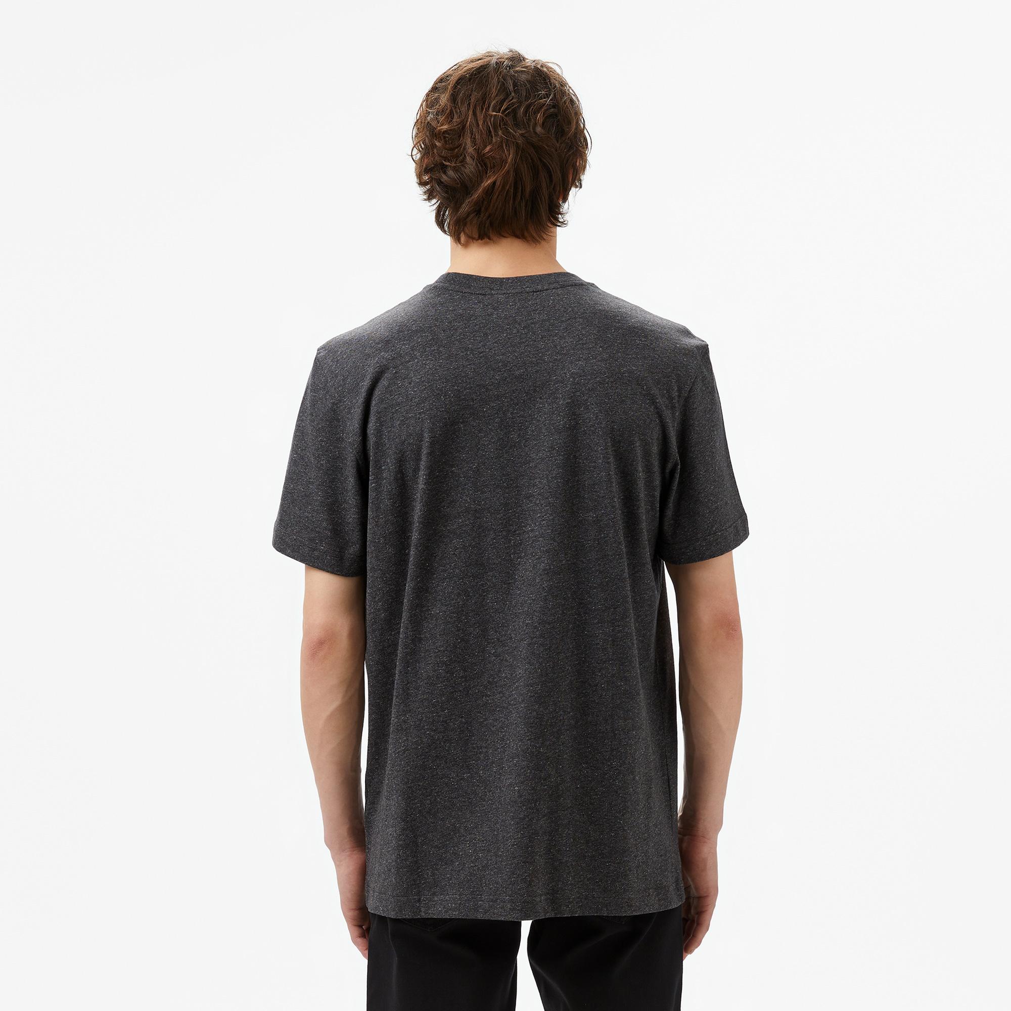 Lacoste Erkek Regular Fit Bisiklet Yaka Koyu Gri T-Shirt