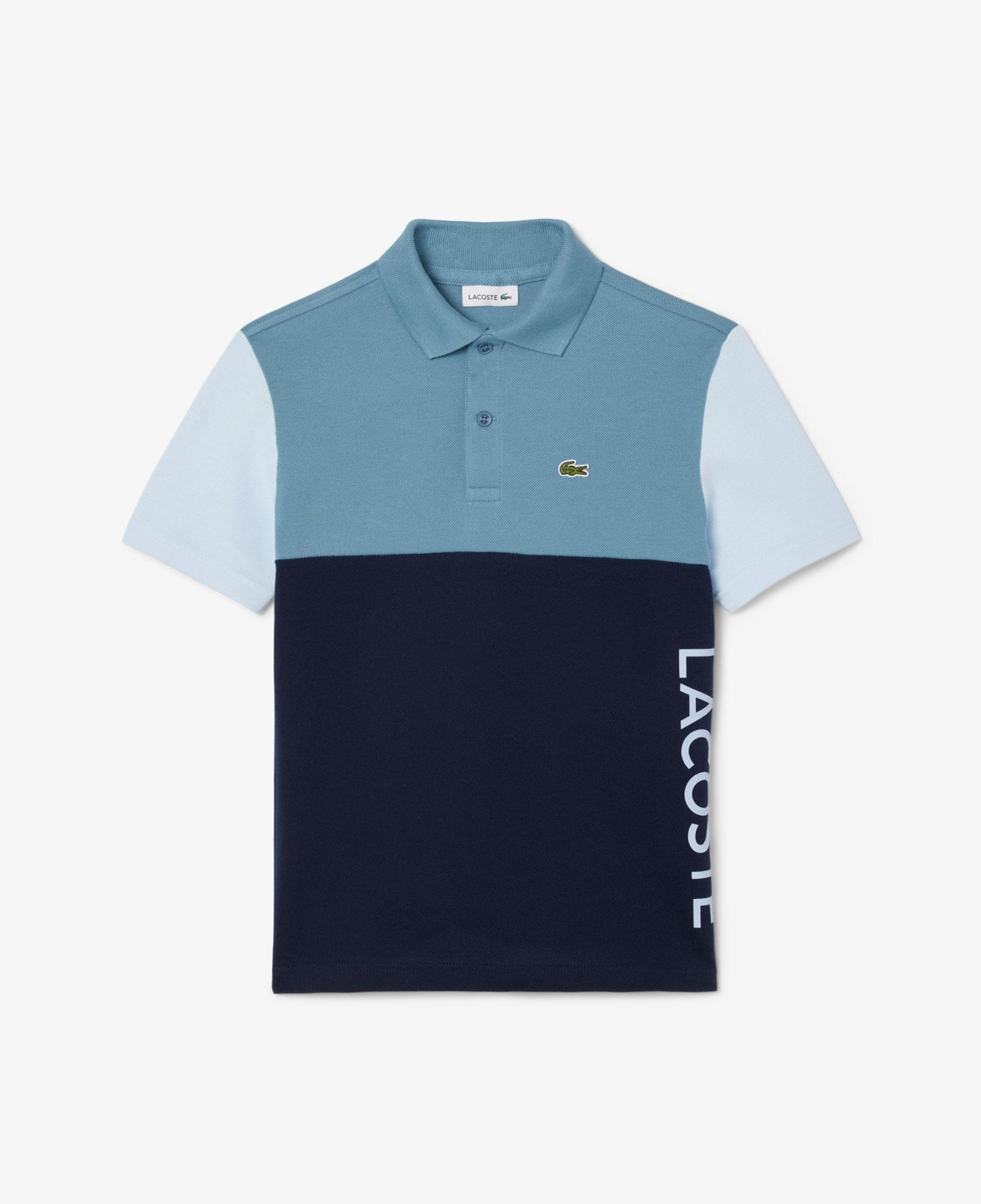 Lacoste Çocuk Renk Bloklu Lacivert Polo