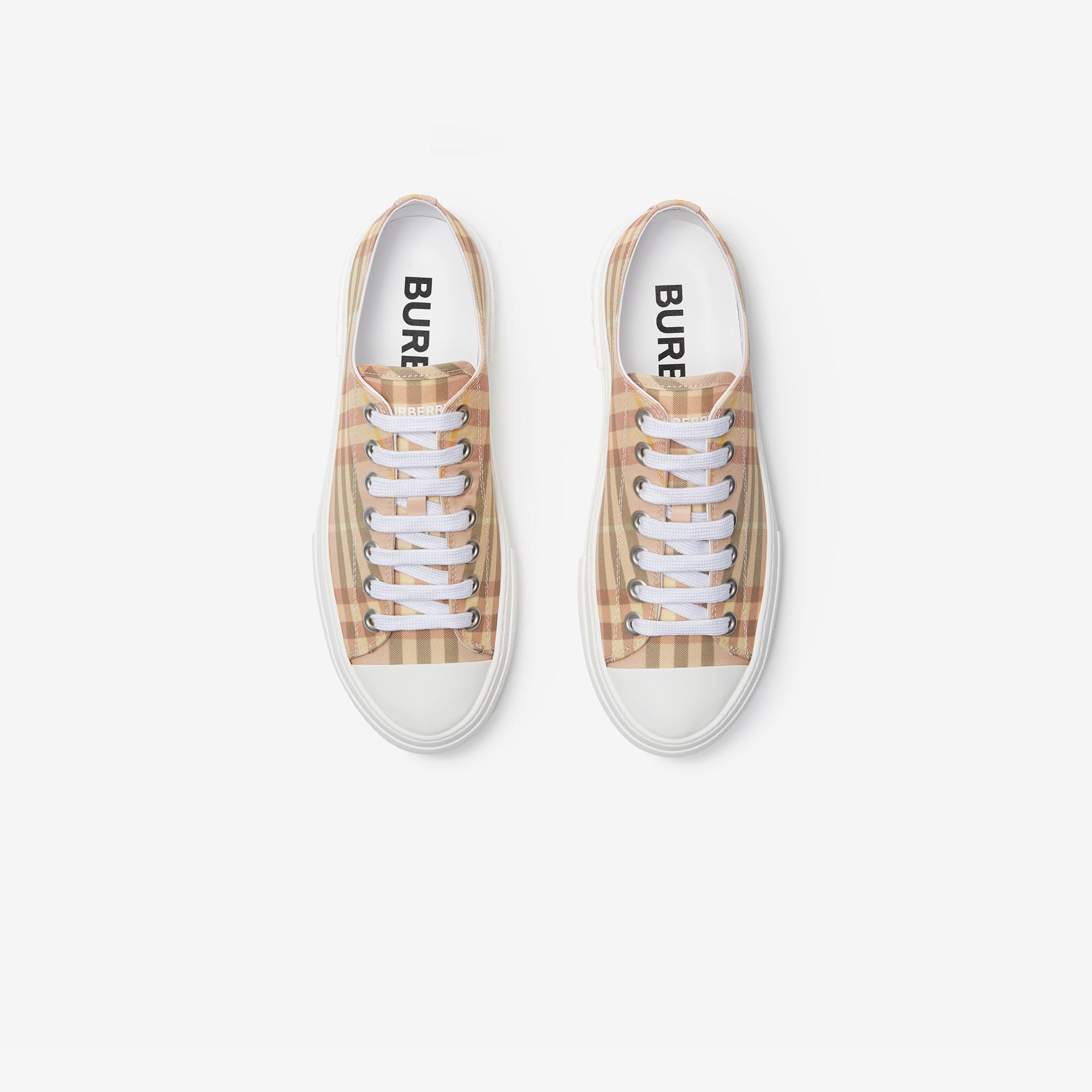 Burberry Tnr Jack L Low Kadın Krem Sneaker