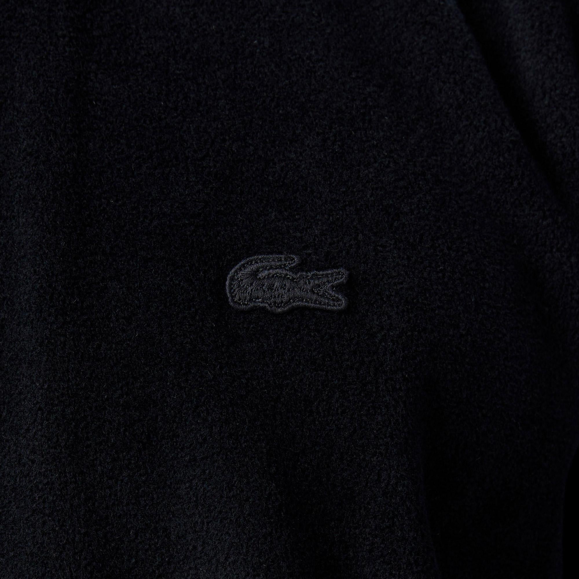 Lacoste Erkek Loose Fit Fermuarlı Siyah Sweatshirt