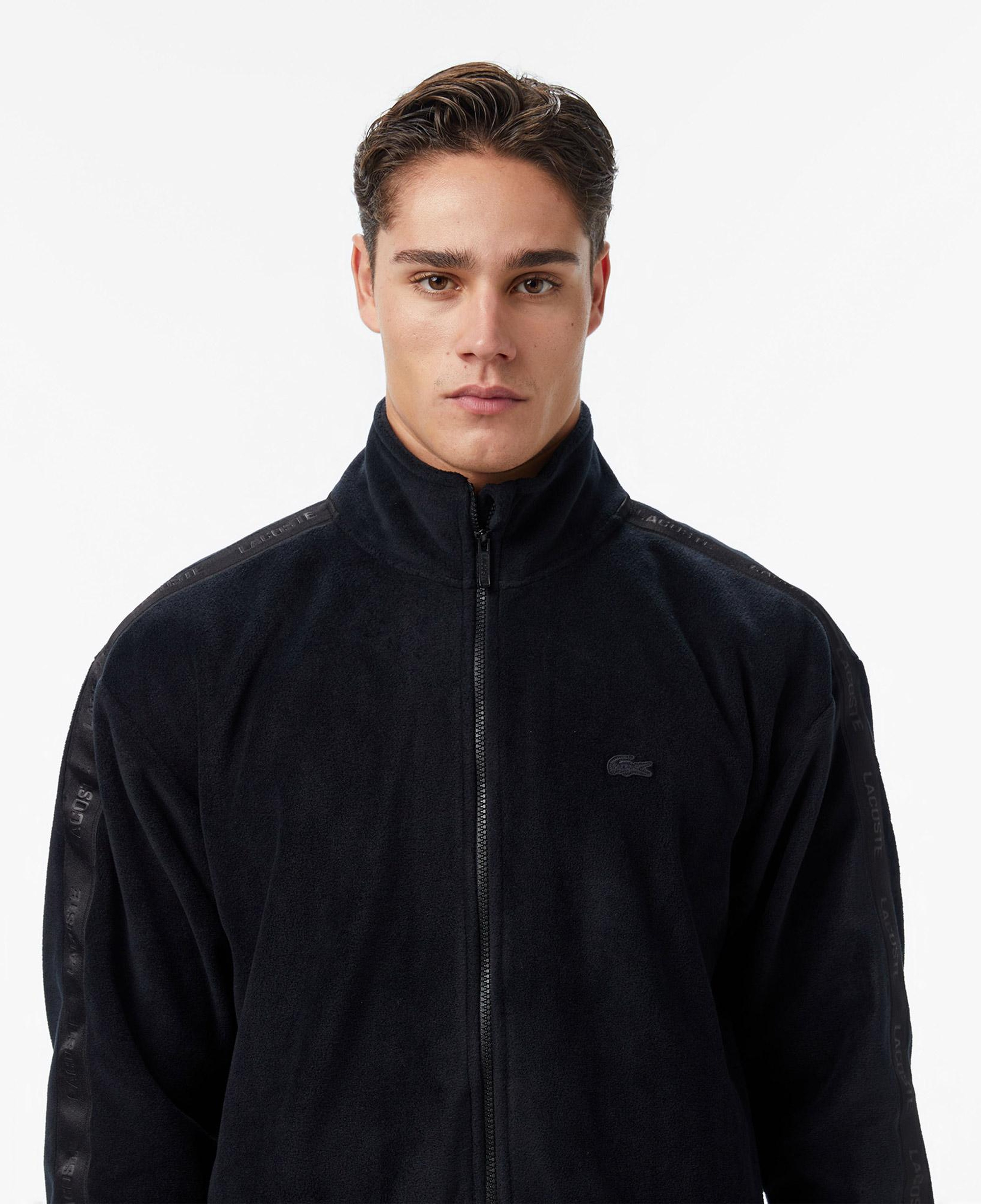 Lacoste Erkek Loose Fit Fermuarlı Siyah Sweatshirt