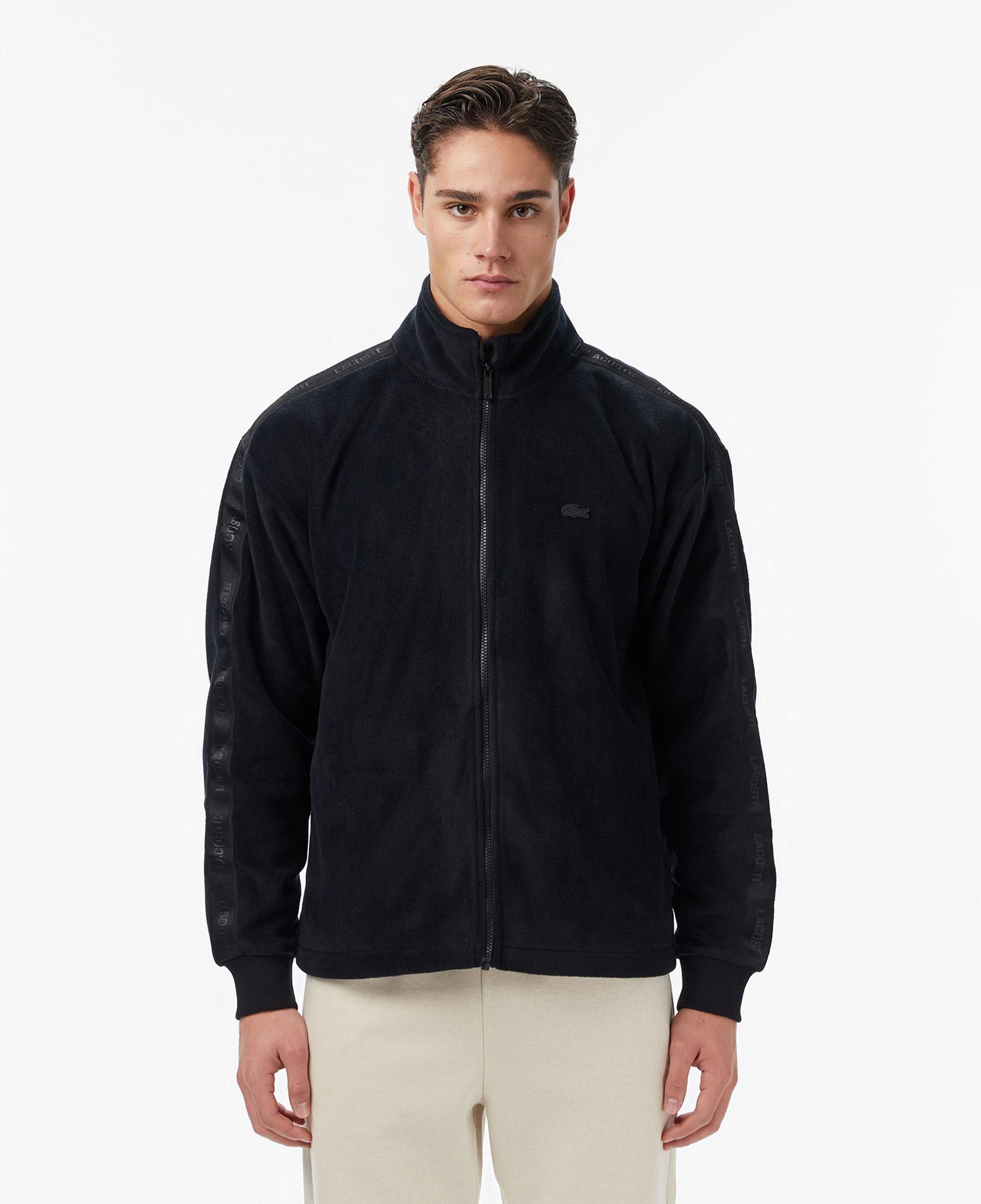 Lacoste Erkek Loose Fit Fermuarlı Siyah Sweatshirt