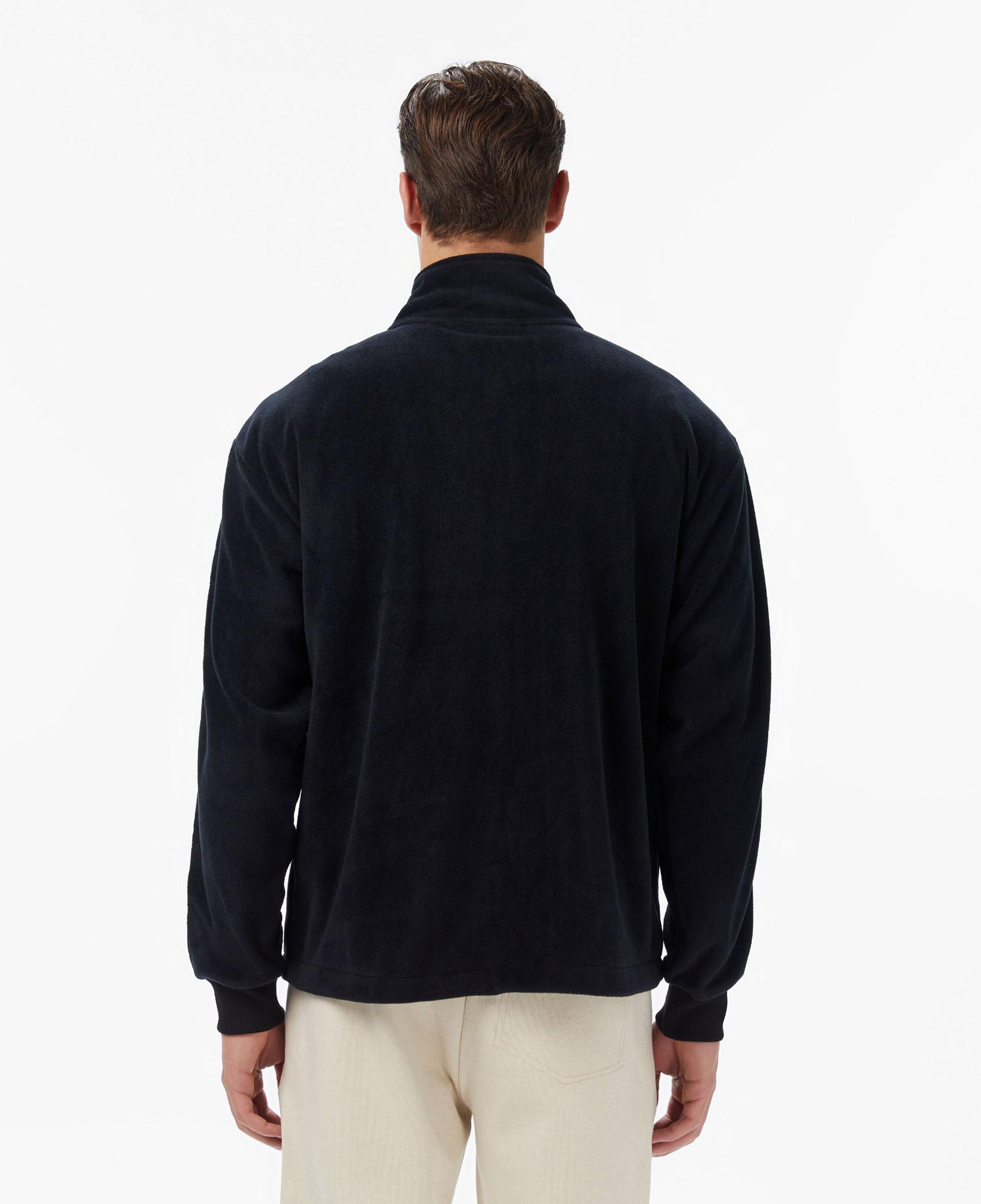 Lacoste Erkek Loose Fit Fermuarlı Siyah Sweatshirt