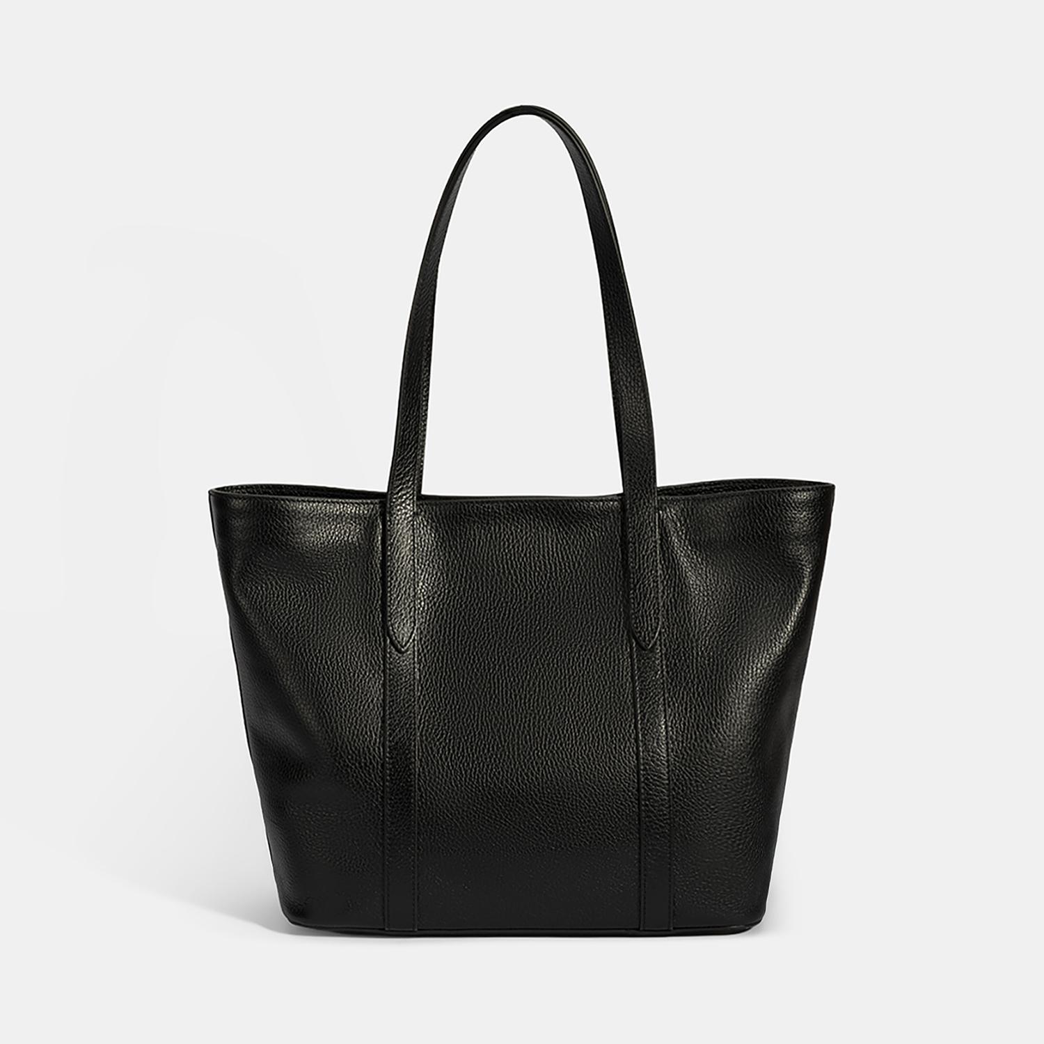 Kadın Siyah Deri Omuz Çantası