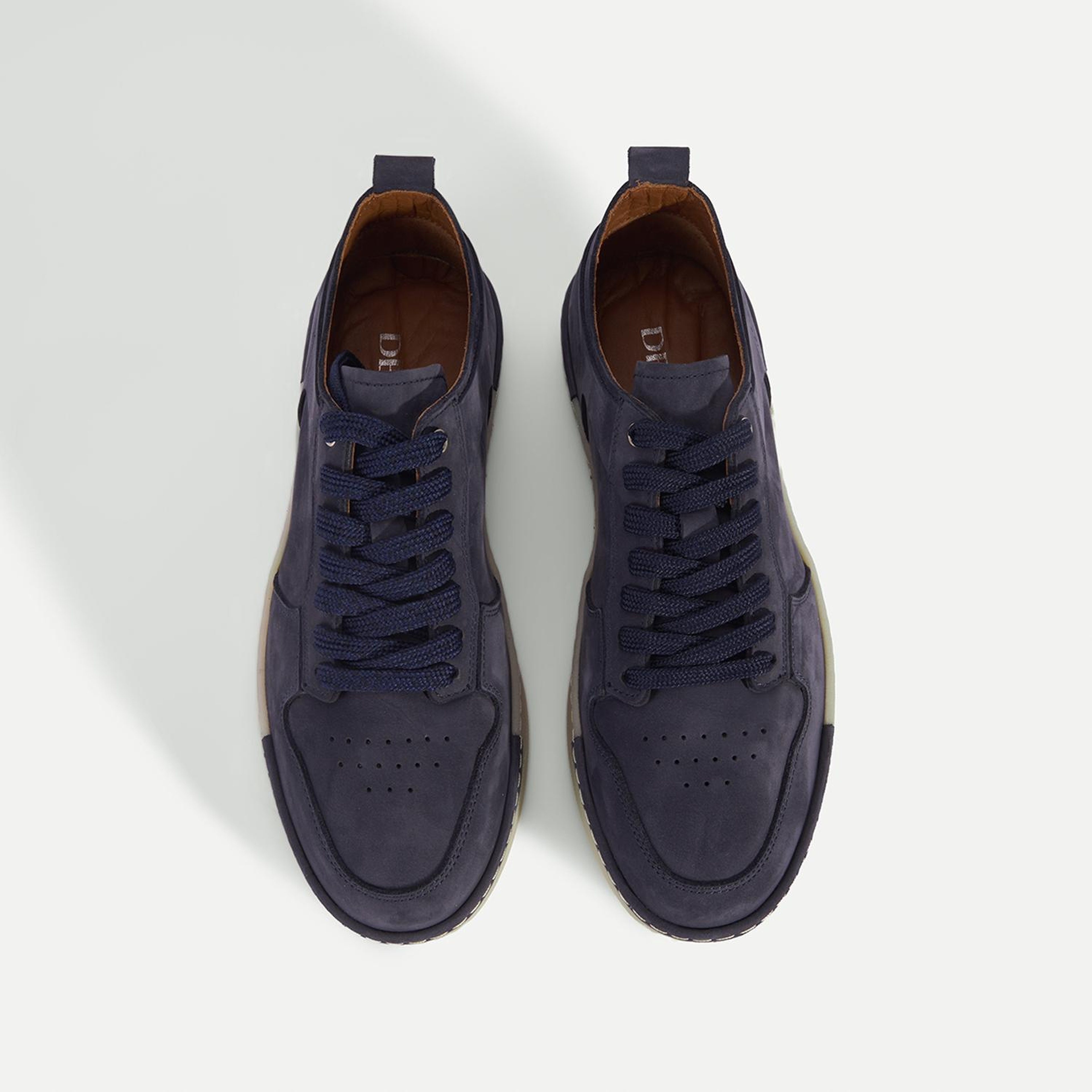 Erkek Lacivert Bağcıklı Nubuk Deri Spor Ayakkabı