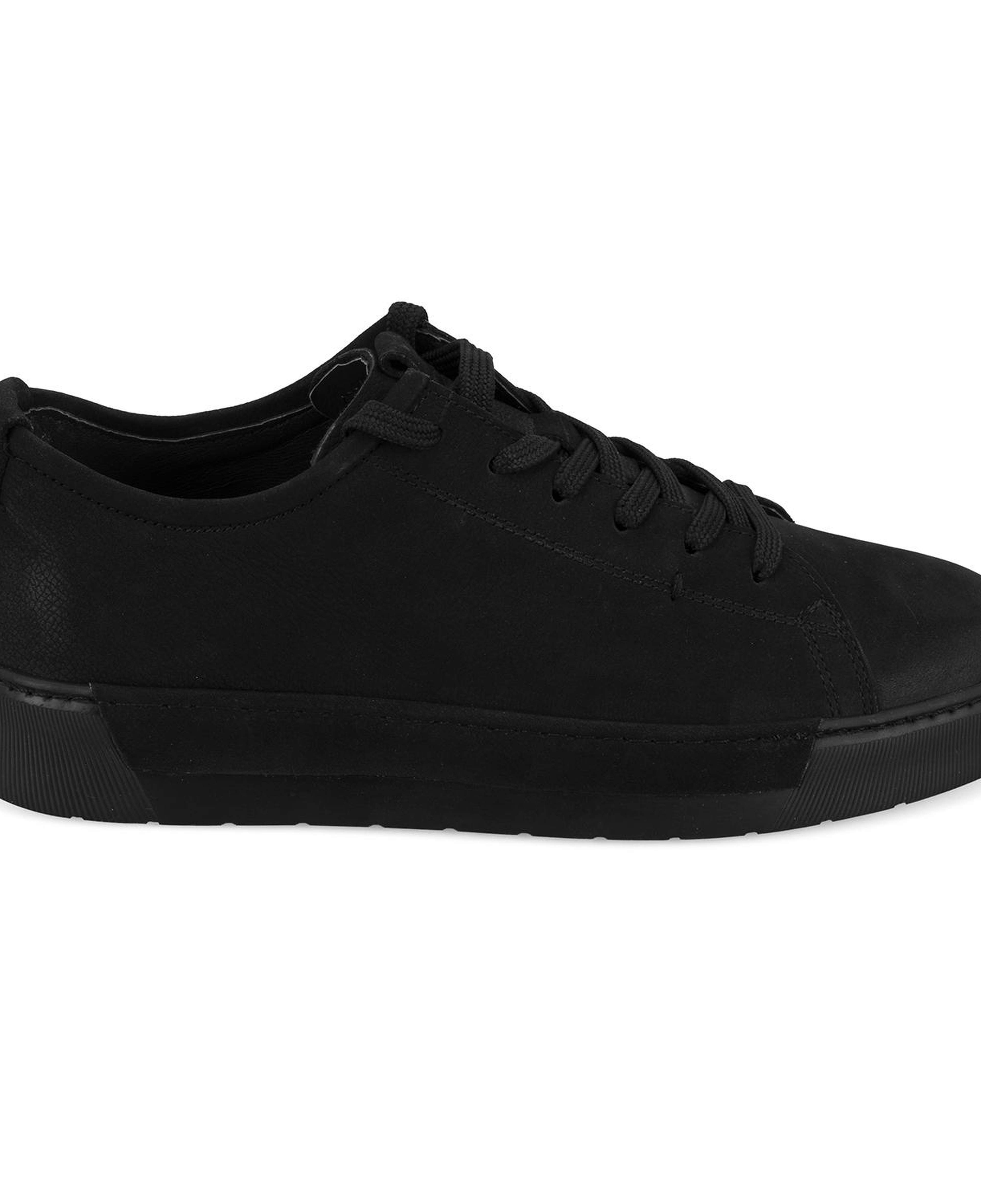 Estevan Siyah Erkek Nubuk Deri Günlük Ayakkabı