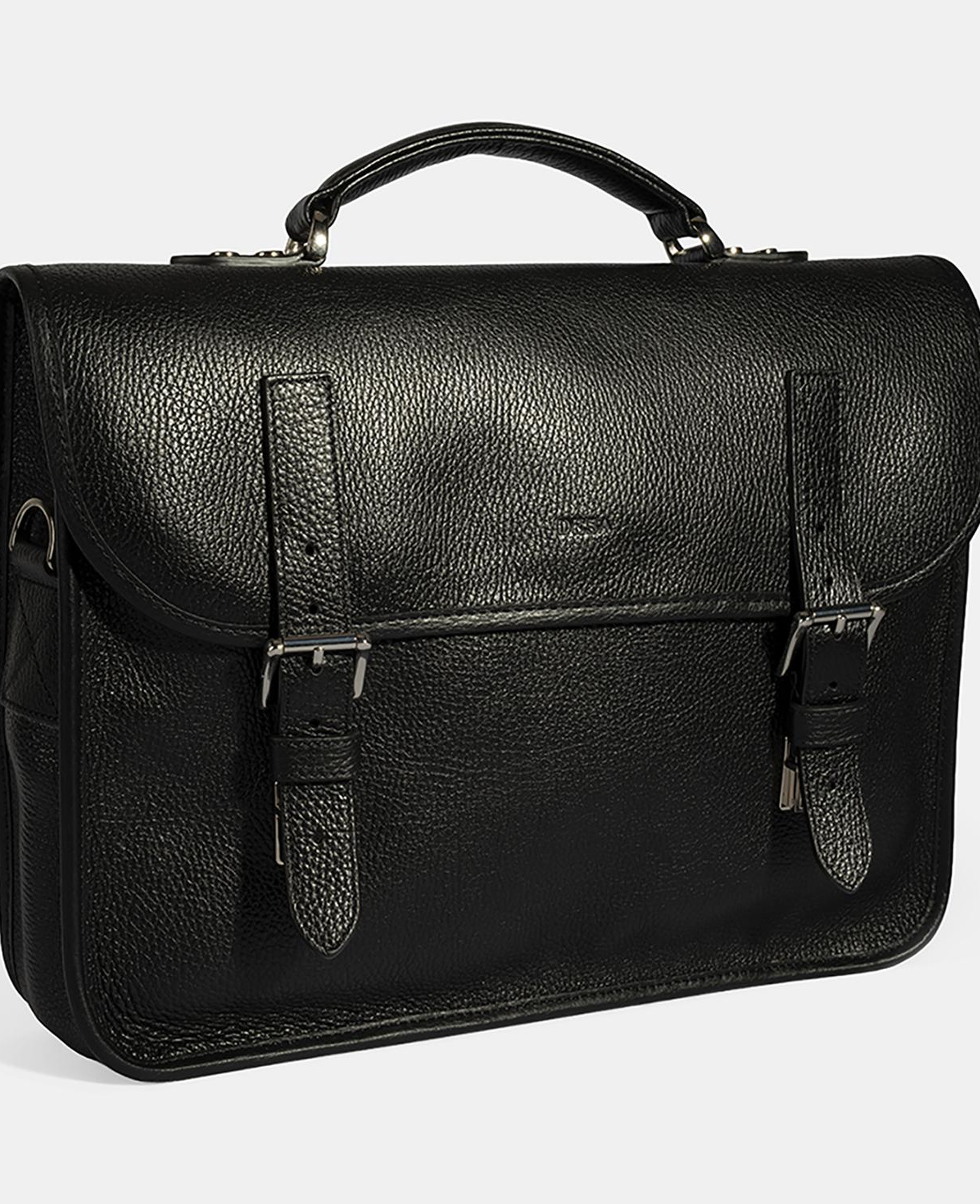 Erkek Siyah Deri Evrak Çantası