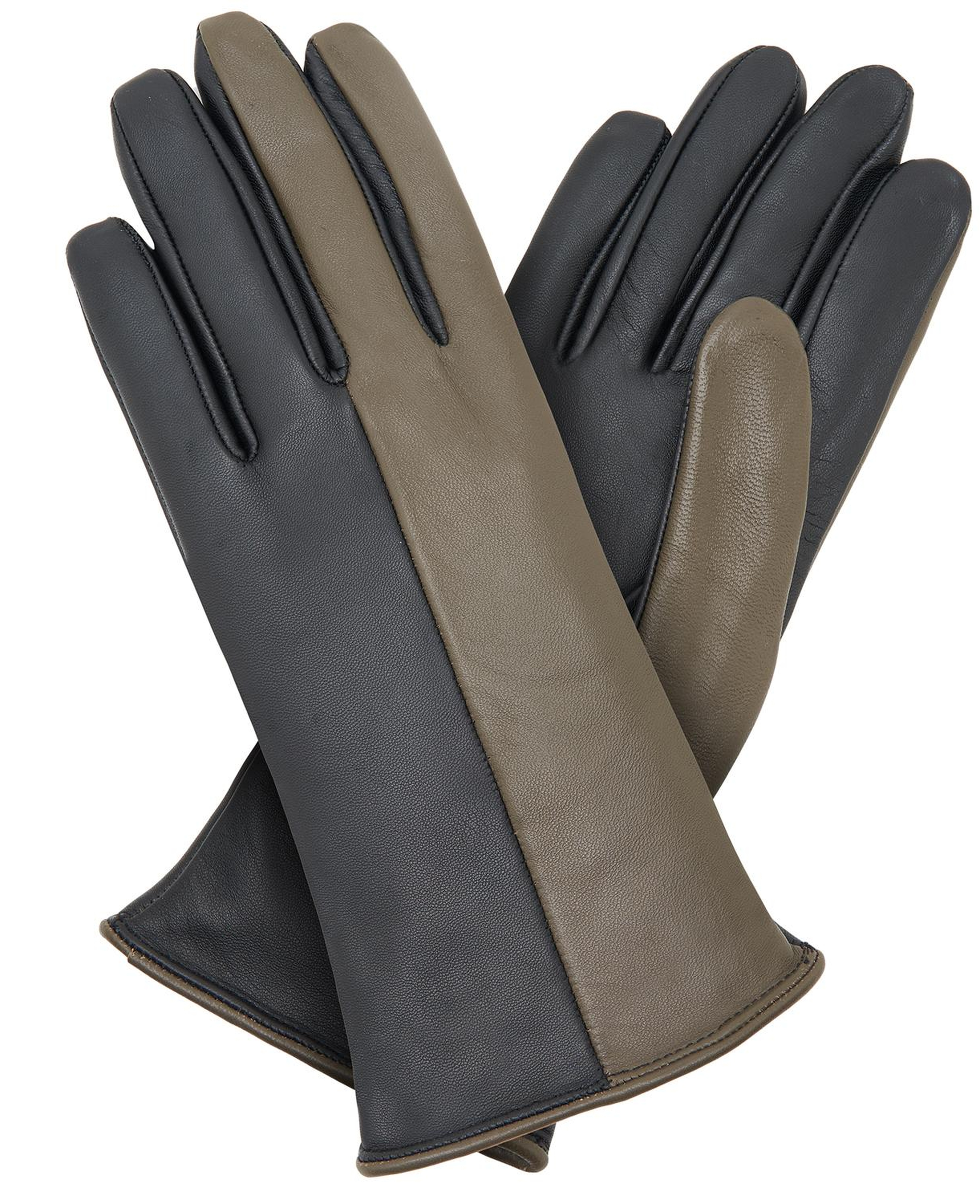 Siyah Kadın Deri Eldiven