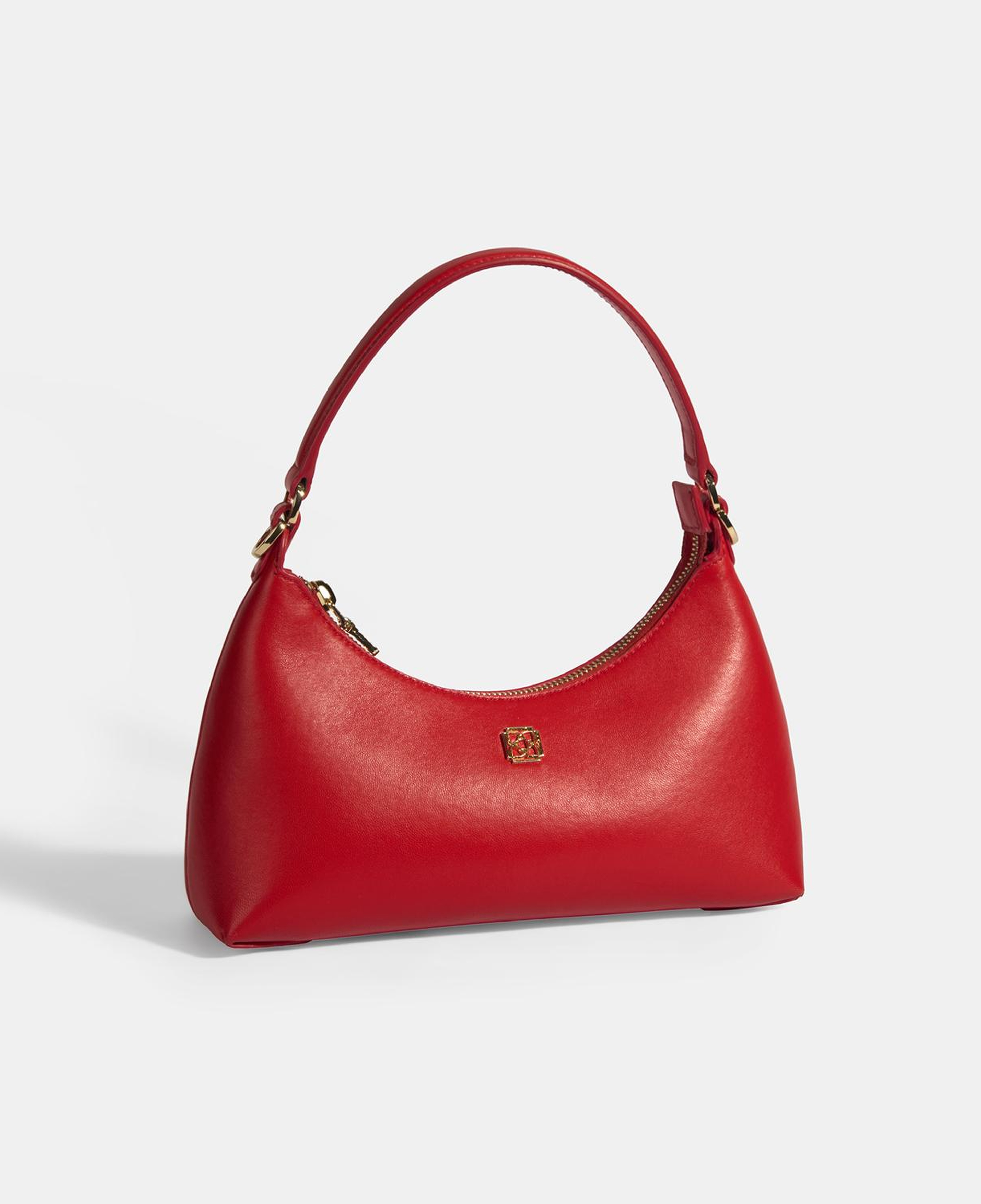 Kadın Kırmızı Omuz Askılı Mini Deri El Çantası